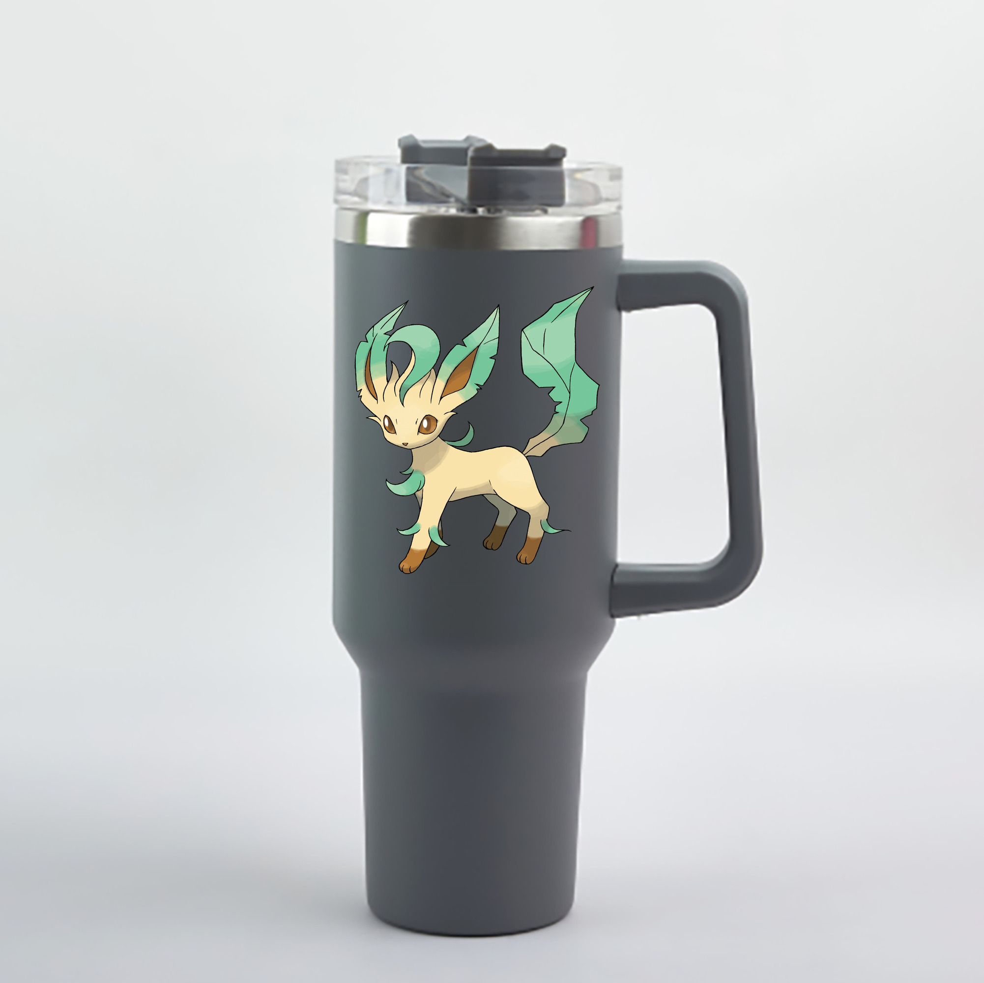 （画像用） ポケットモンスター Pokémon 1200mL車用タンブラー - クリスタルステッカー（プラスチックストロー付き）