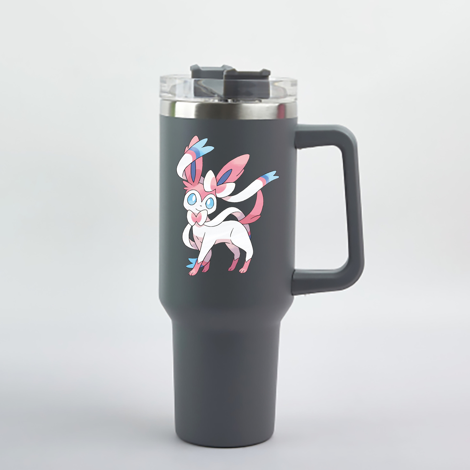 （画像用） ポケットモンスター Pokémon 1200mL車用タンブラー - クリスタルステッカー（プラスチックストロー付き）