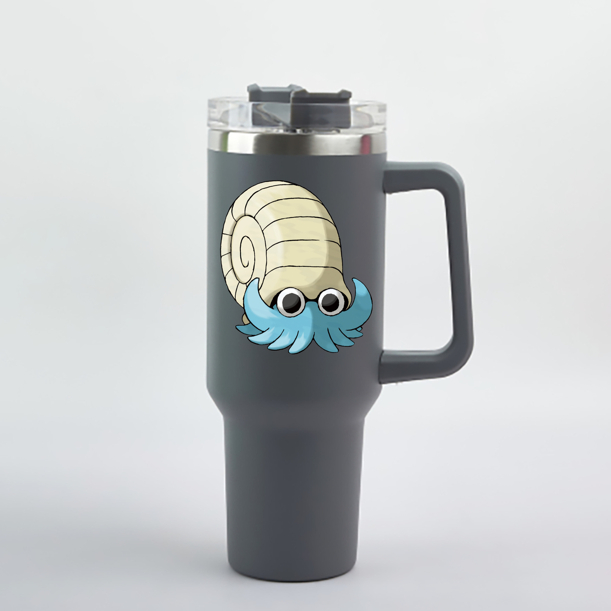 （画像用） ポケットモンスター Pokémon 1200mL車用タンブラー - クリスタルステッカー（プラスチックストロー付き）