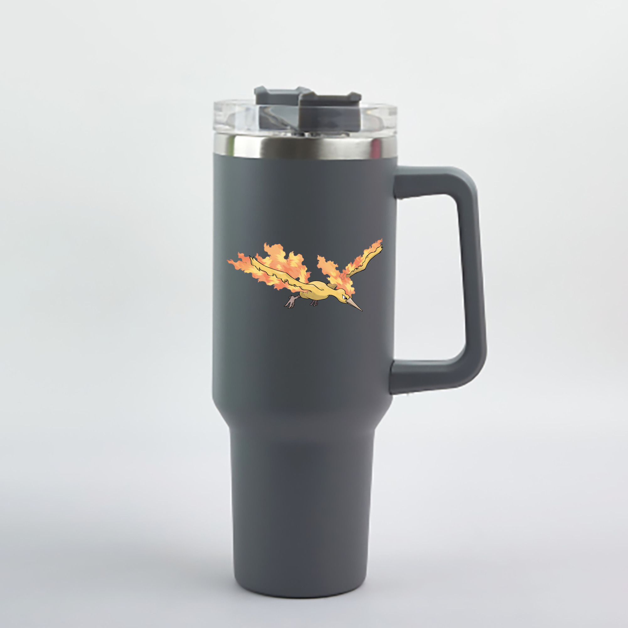 （画像用） ポケットモンスター Pokémon 1200mL車用タンブラー - クリスタルステッカー（プラスチックストロー付き）