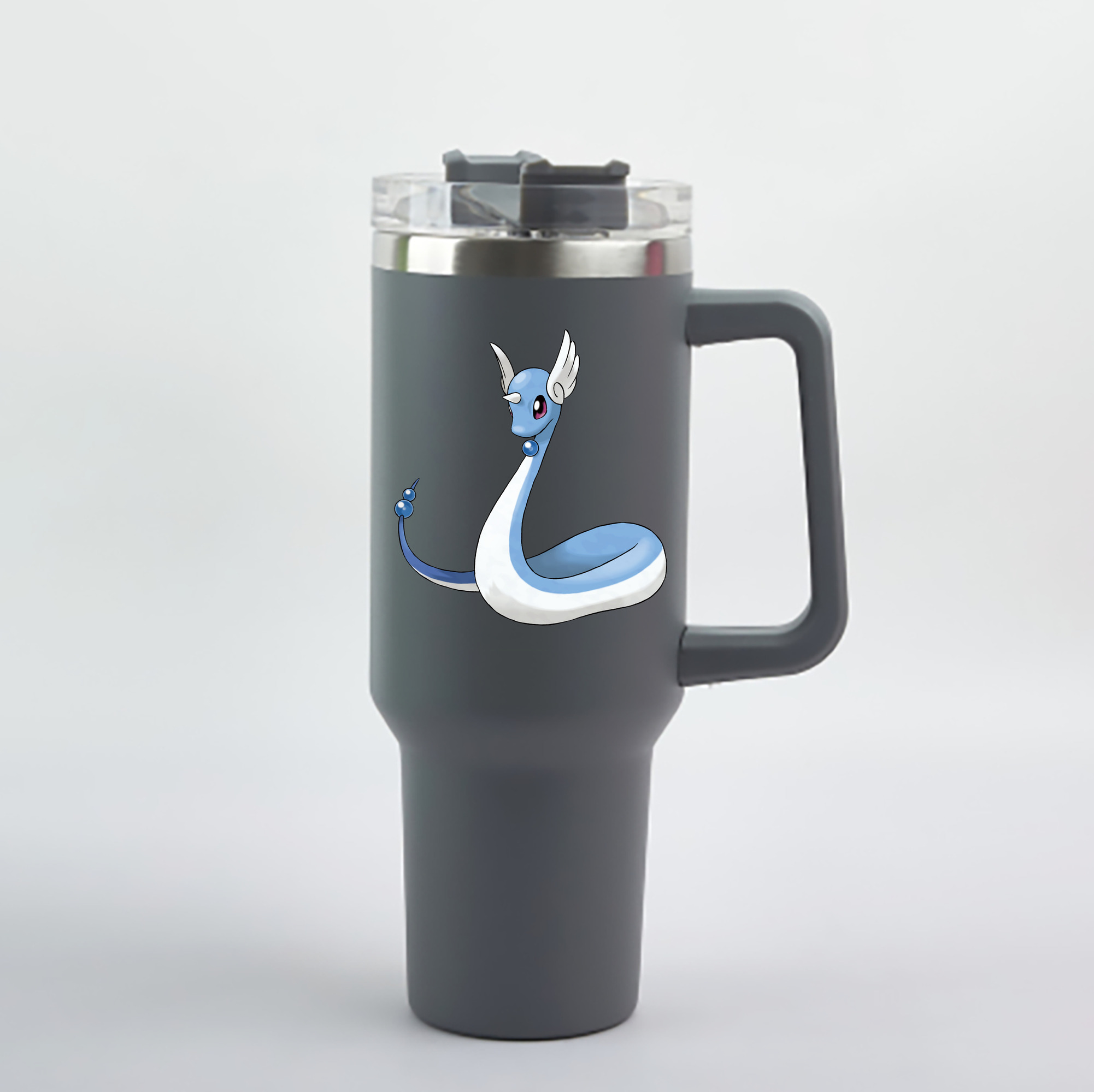 （画像用） ポケットモンスター Pokémon 1200mL車用タンブラー - クリスタルステッカー（プラスチックストロー付き）