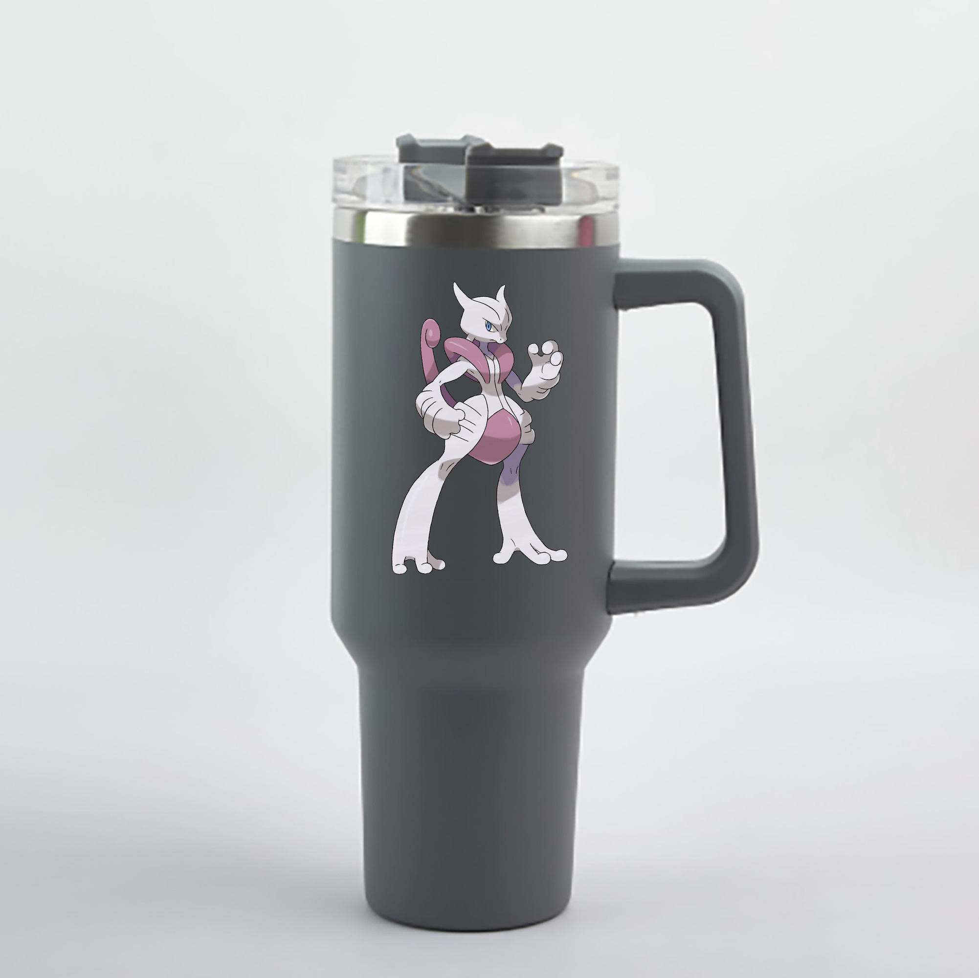 （画像用） ポケットモンスター Pokémon 1200mL車用タンブラー - クリスタルステッカー（プラスチックストロー付き）