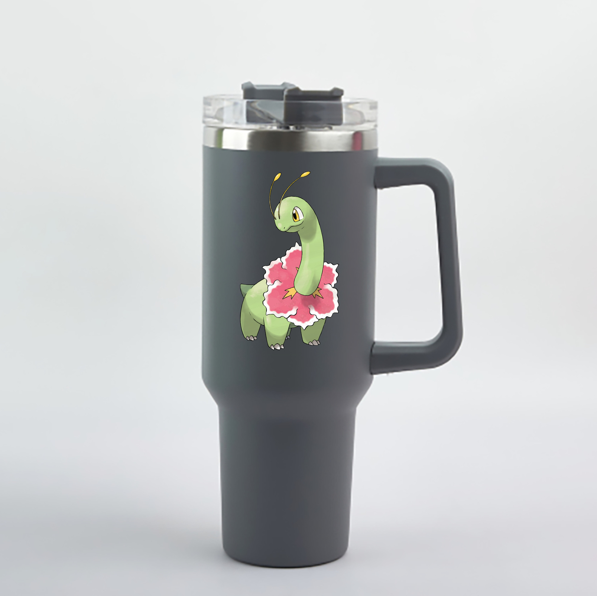 （画像用） ポケットモンスター Pokémon 1200mL車用タンブラー - クリスタルステッカー（プラスチックストロー付き）