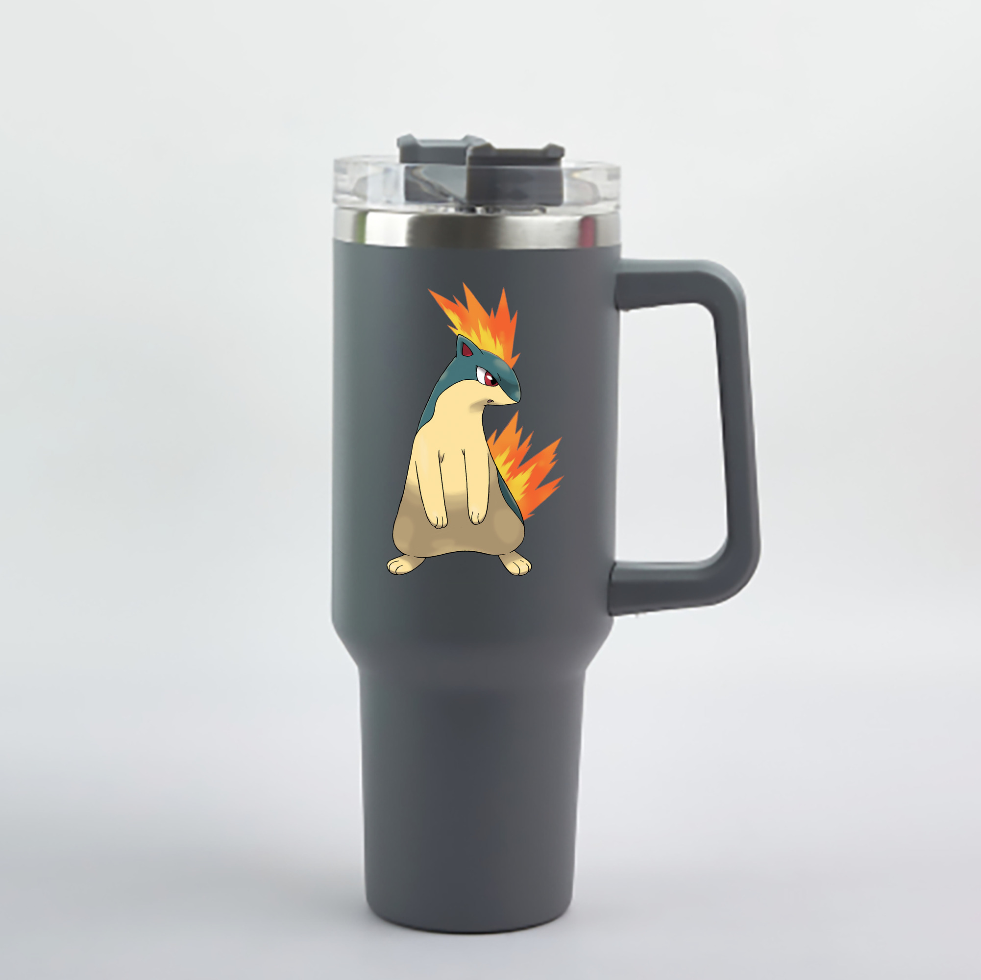 （画像用） ポケットモンスター Pokémon 1200mL車用タンブラー - クリスタルステッカー（プラスチックストロー付き）