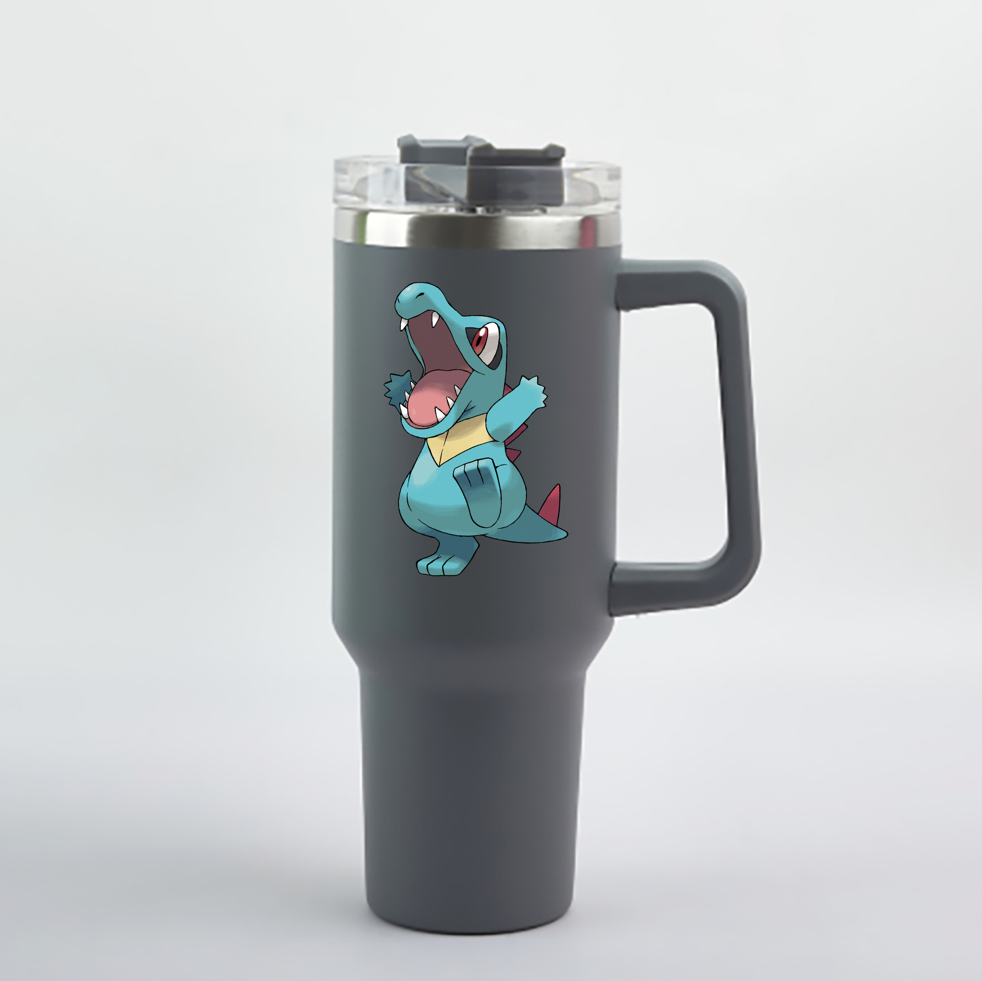 （画像用） ポケットモンスター Pokémon 1200mL車用タンブラー - クリスタルステッカー（プラスチックストロー付き）