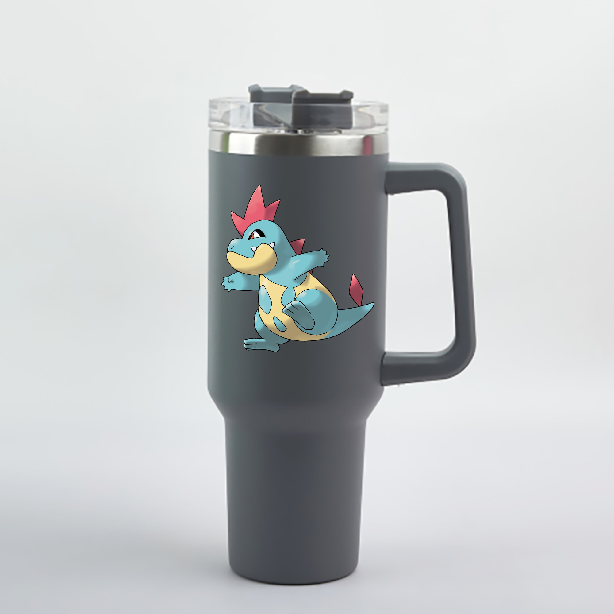 （画像用） ポケットモンスター Pokémon 1200mL車用タンブラー - クリスタルステッカー（プラスチックストロー付き）