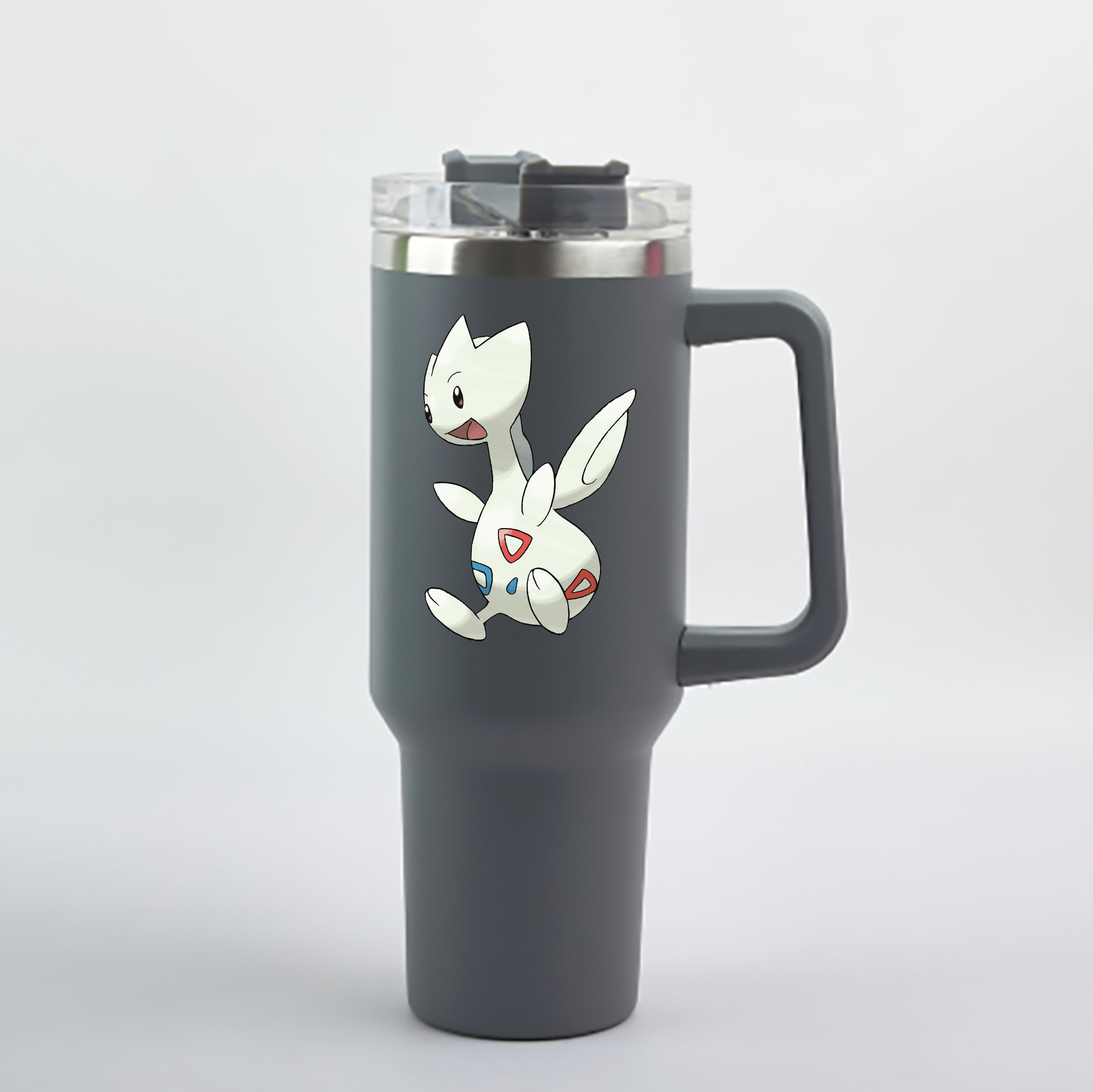（画像用） ポケットモンスター Pokémon 1200mL車用タンブラー - クリスタルステッカー（プラスチックストロー付き）