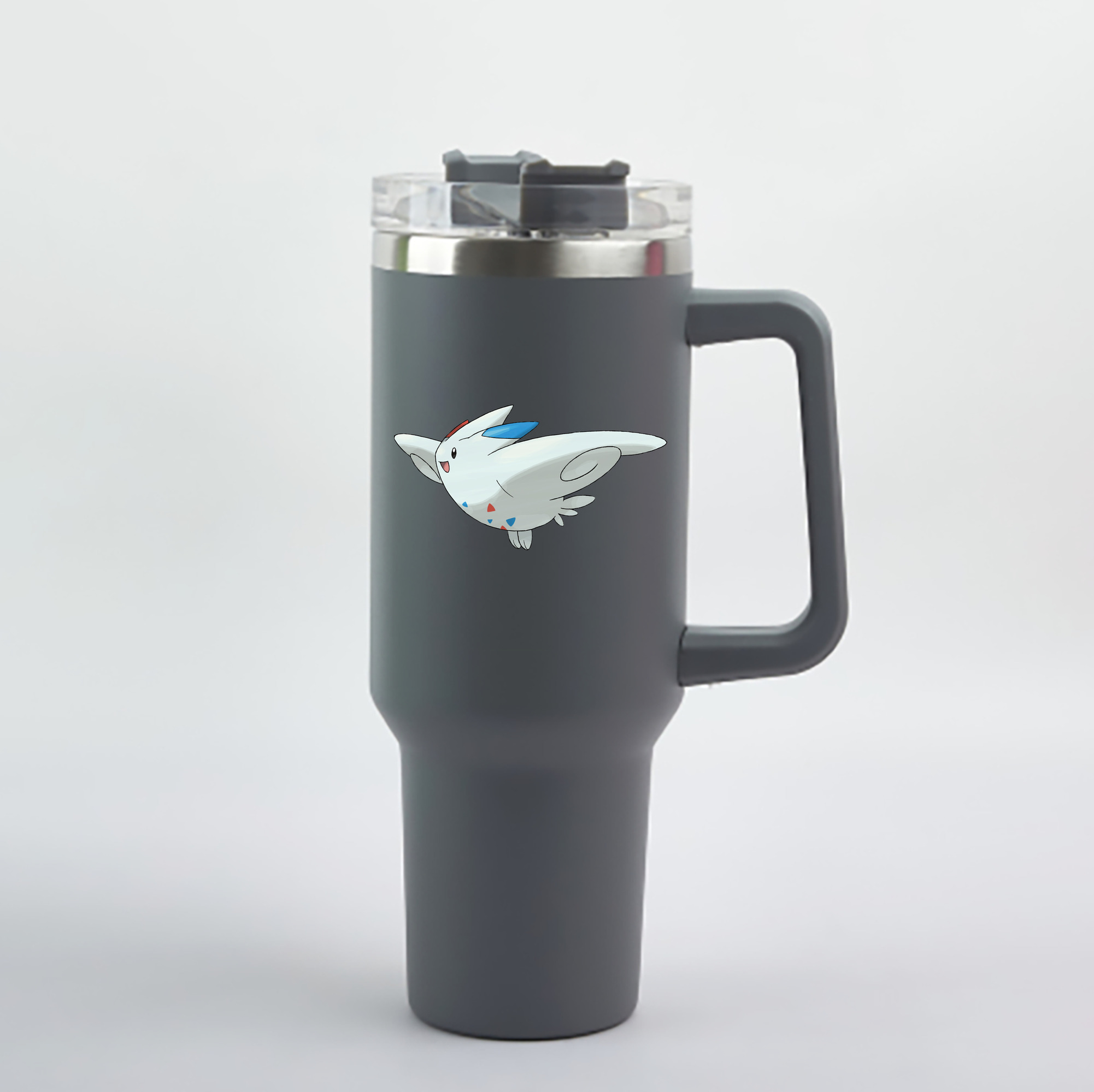 （画像用） ポケットモンスター Pokémon 1200mL車用タンブラー - クリスタルステッカー（プラスチックストロー付き）