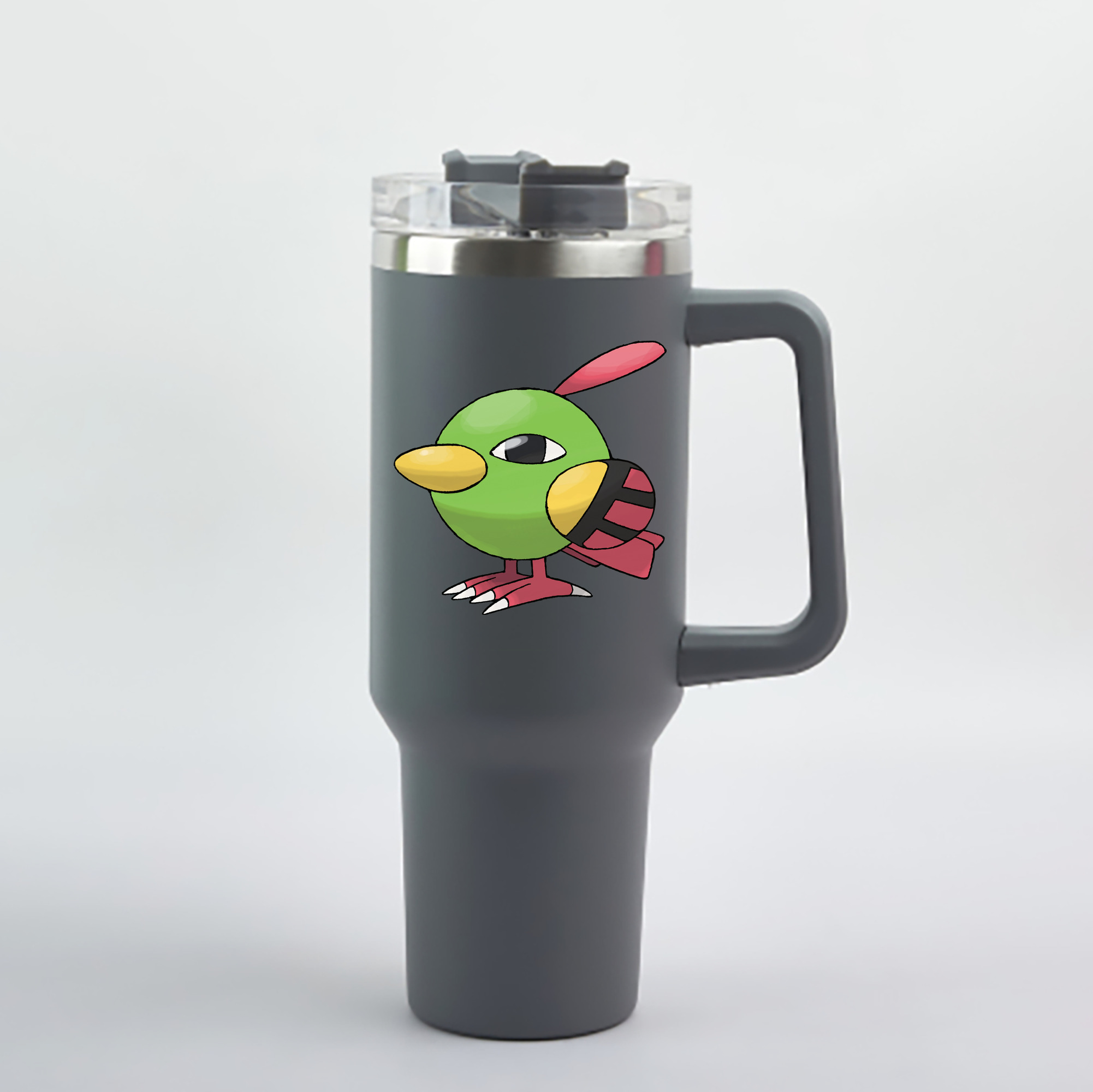 （画像用） ポケットモンスター Pokémon 1200mL車用タンブラー - クリスタルステッカー（プラスチックストロー付き）