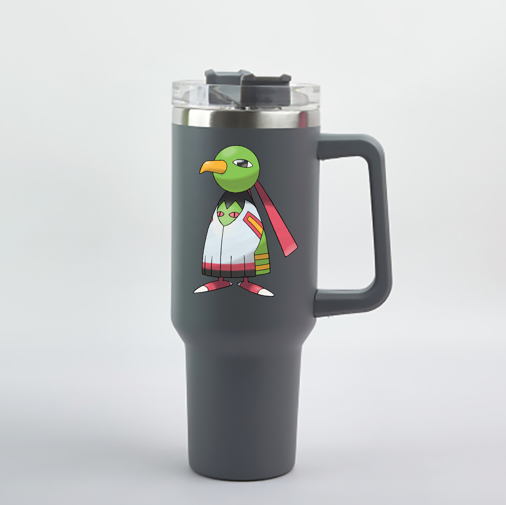 （画像用） ポケットモンスター Pokémon 1200mL車用タンブラー - クリスタルステッカー（プラスチックストロー付き）