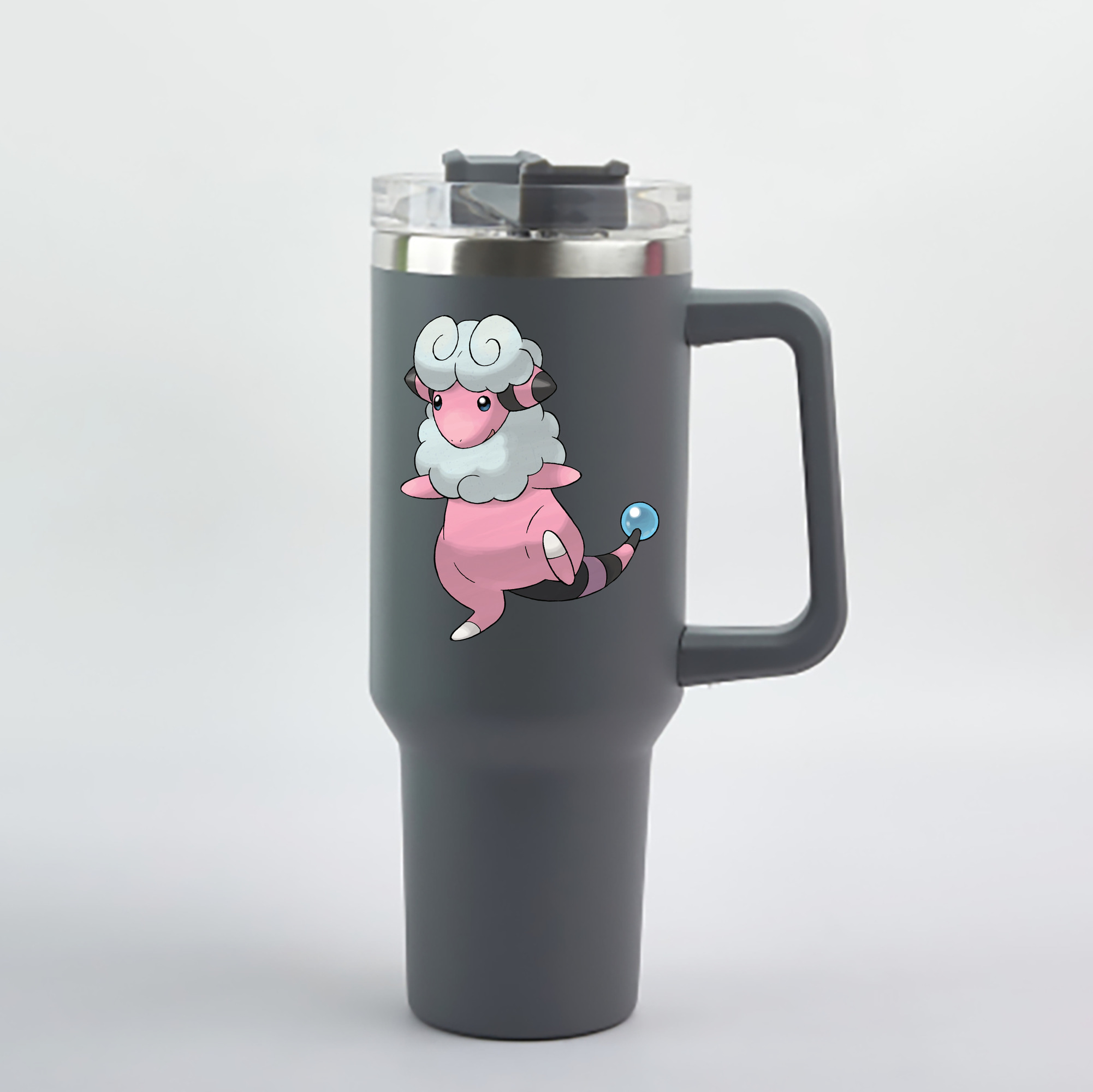 （画像用） ポケットモンスター Pokémon 1200mL車用タンブラー - クリスタルステッカー（プラスチックストロー付き）