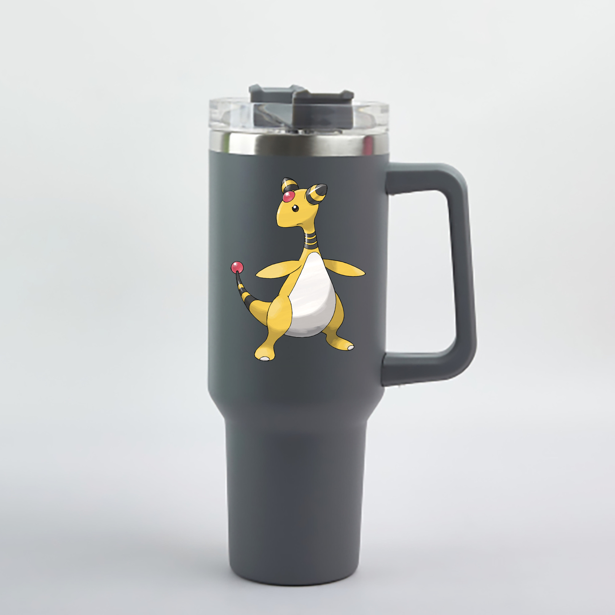 （画像用） ポケットモンスター Pokémon 1200mL車用タンブラー - クリスタルステッカー（プラスチックストロー付き）