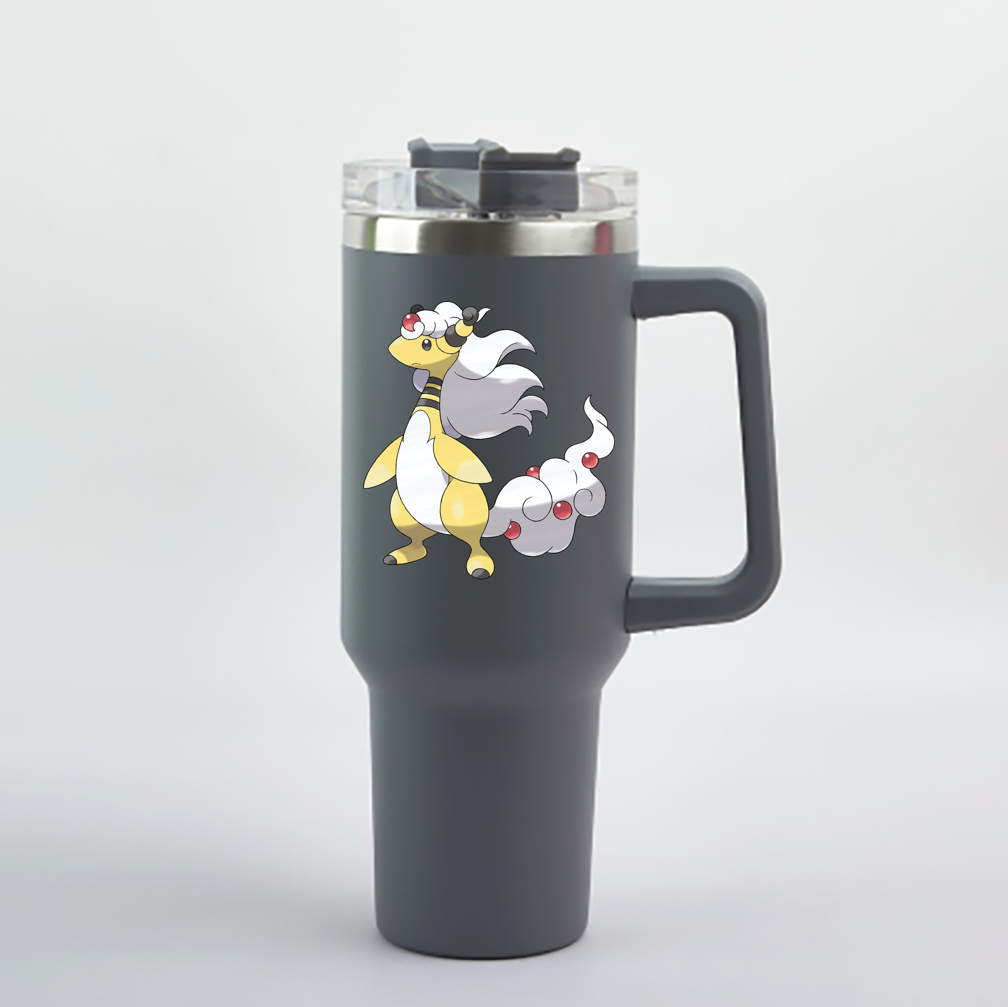 （画像用） ポケットモンスター Pokémon 1200mL車用タンブラー - クリスタルステッカー（プラスチックストロー付き）