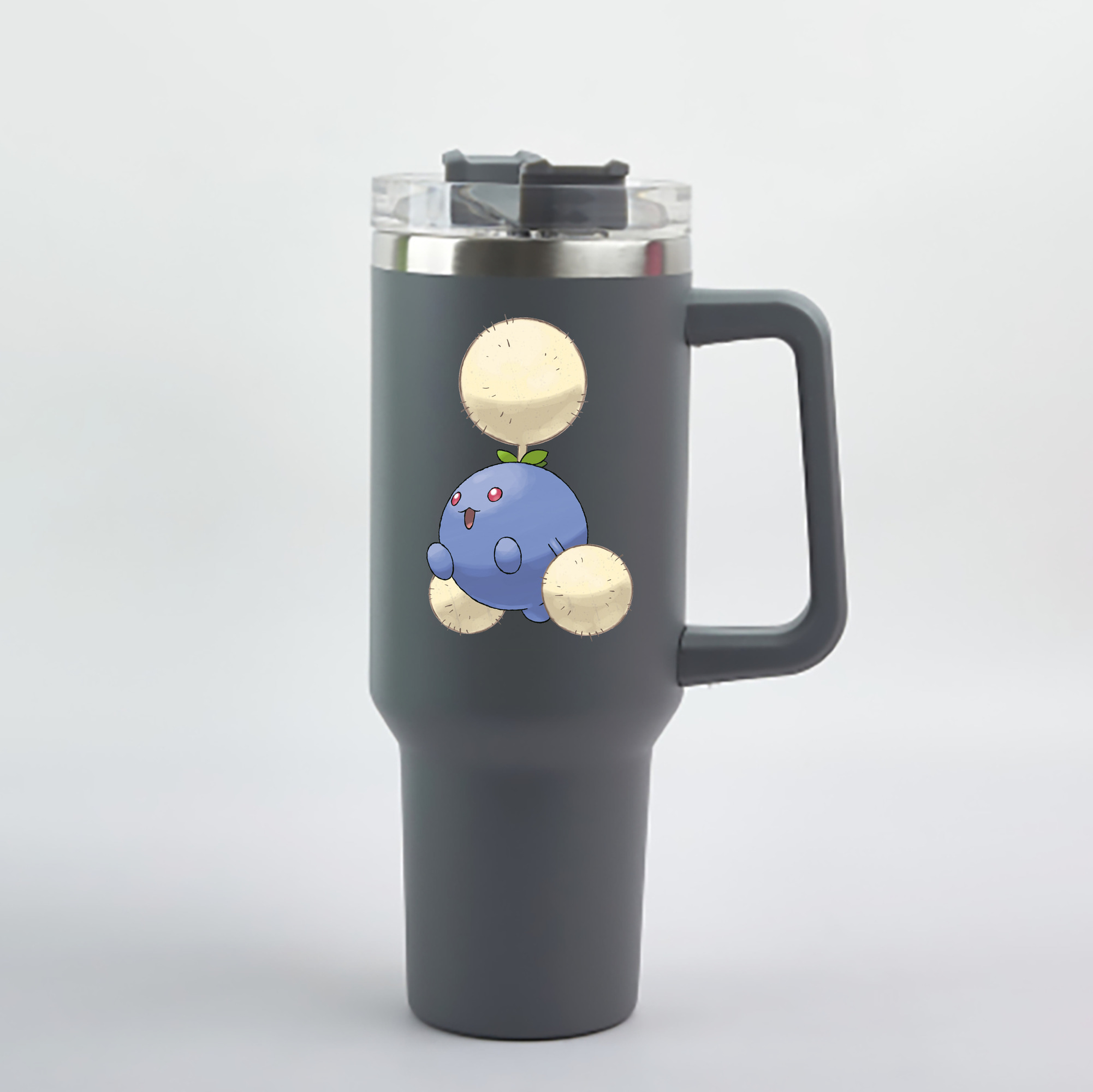 （画像用） ポケットモンスター Pokémon 1200mL車用タンブラー - クリスタルステッカー（プラスチックストロー付き）