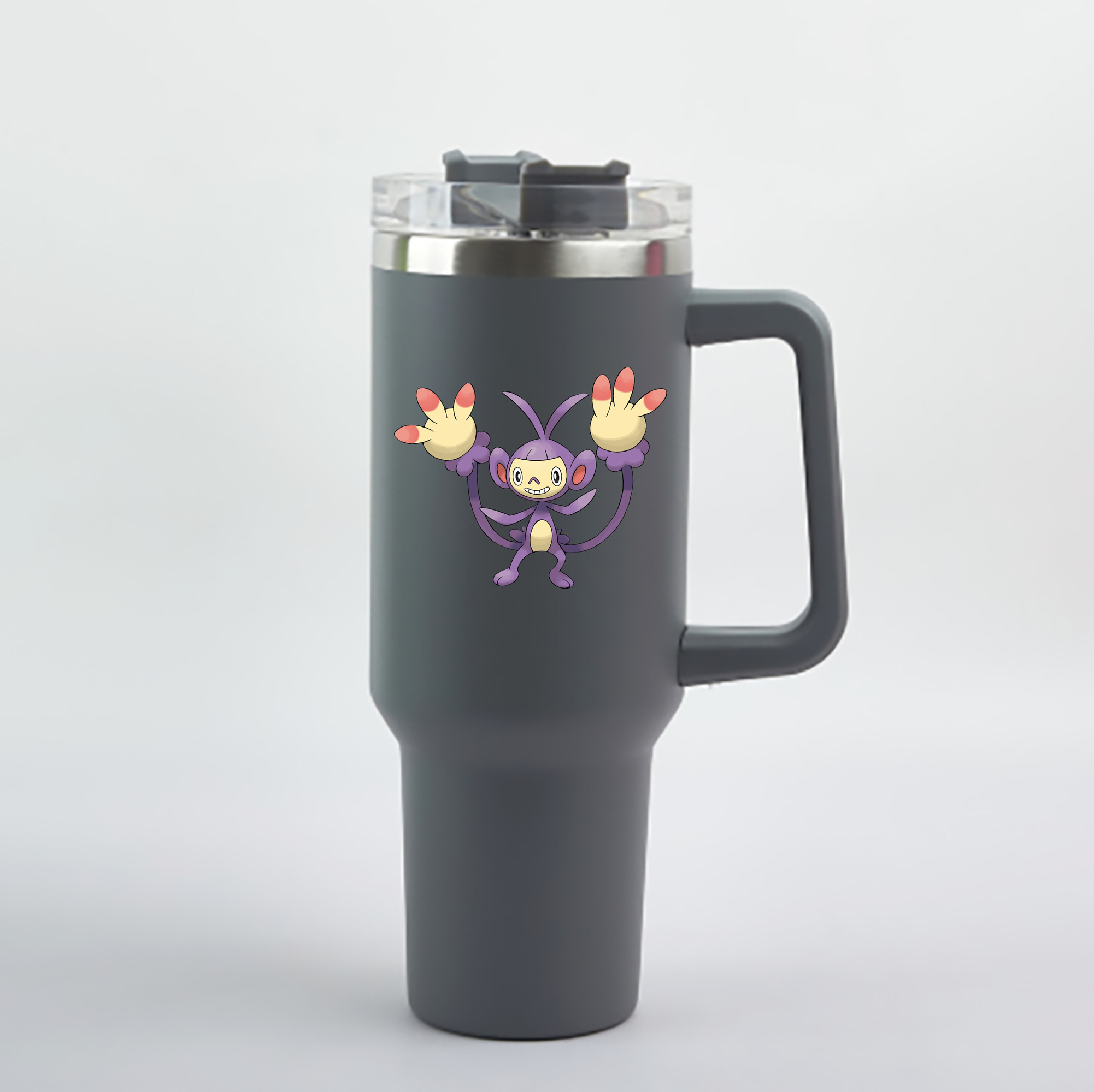 （画像用） ポケットモンスター Pokémon 1200mL車用タンブラー - クリスタルステッカー（プラスチックストロー付き）