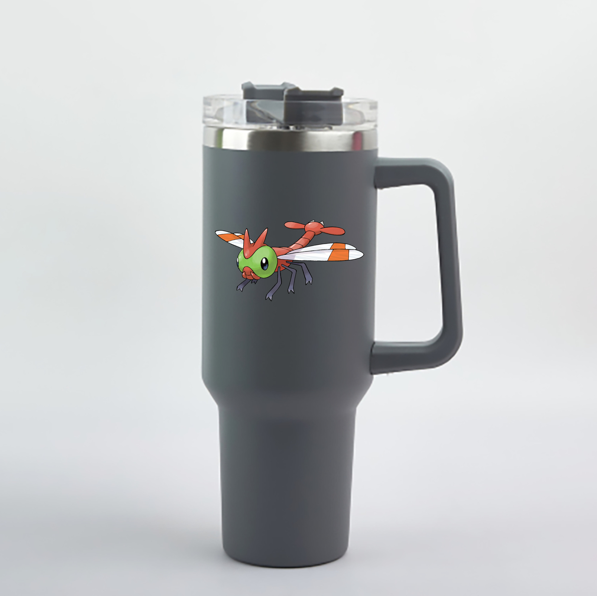 （画像用） ポケットモンスター Pokémon 1200mL車用タンブラー - クリスタルステッカー（プラスチックストロー付き）
