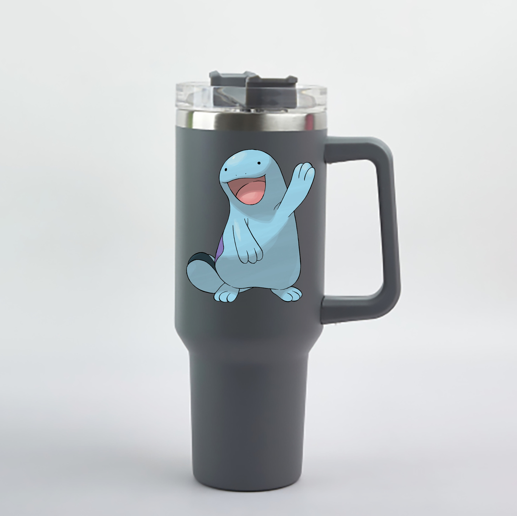 （画像用） ポケットモンスター Pokémon 1200mL車用タンブラー - クリスタルステッカー（プラスチックストロー付き）