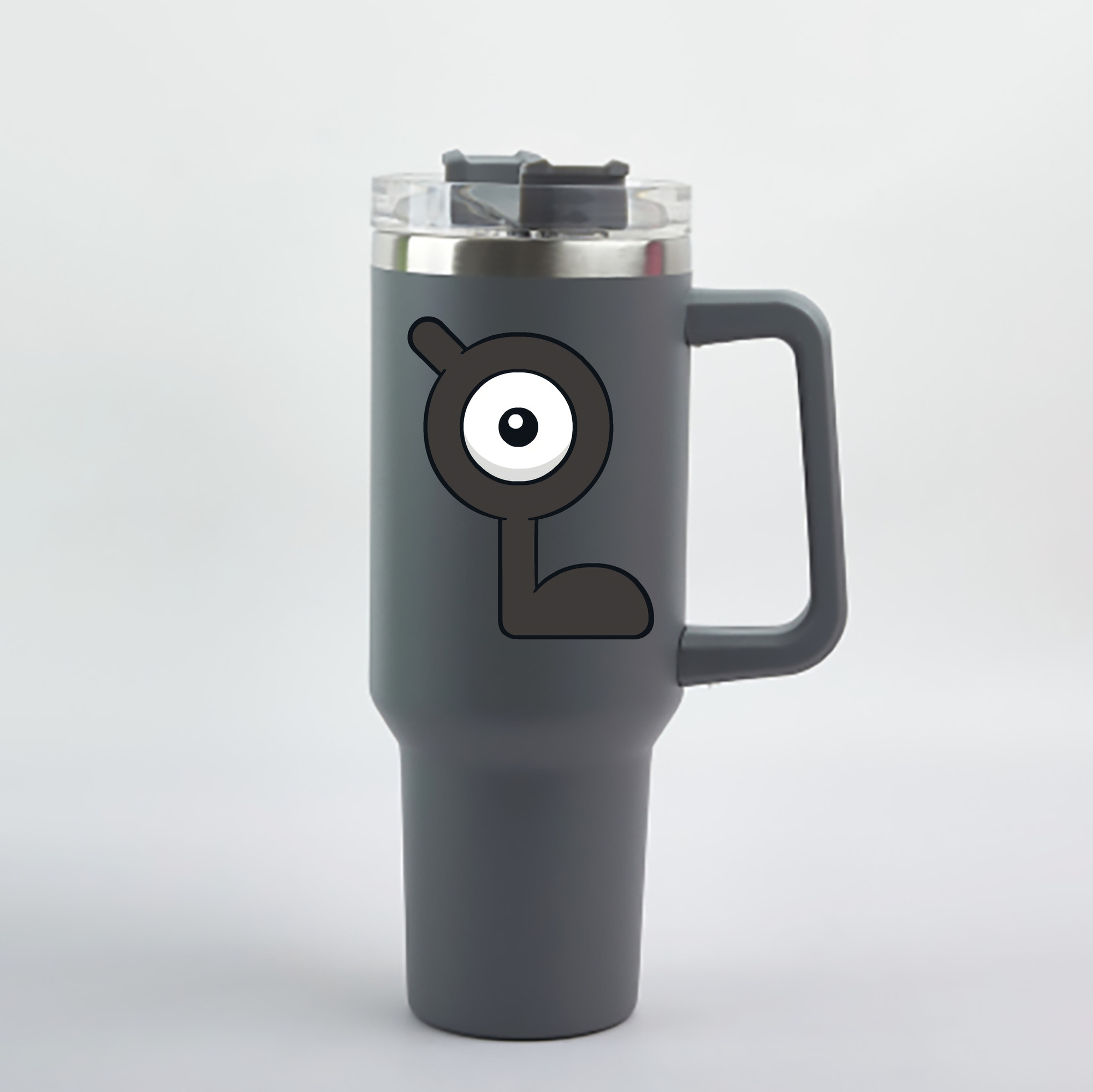 （画像用） ポケットモンスター Pokémon 1200mL車用タンブラー - クリスタルステッカー（プラスチックストロー付き）