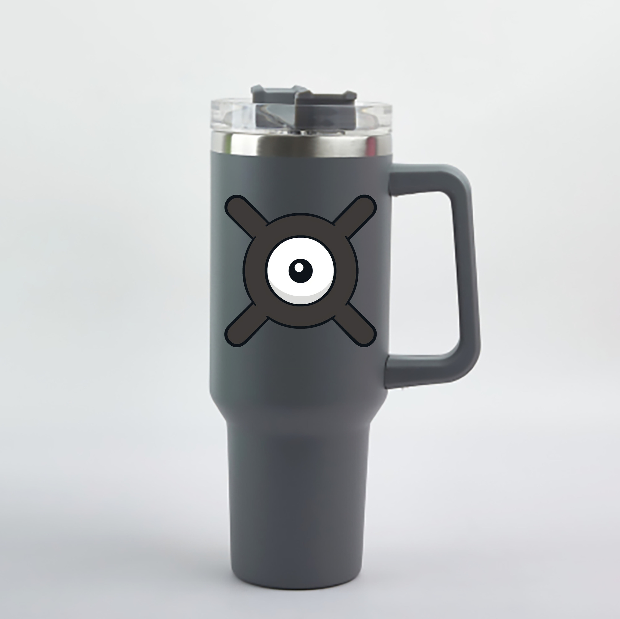 （画像用） ポケットモンスター Pokémon 1200mL車用タンブラー - クリスタルステッカー（プラスチックストロー付き）