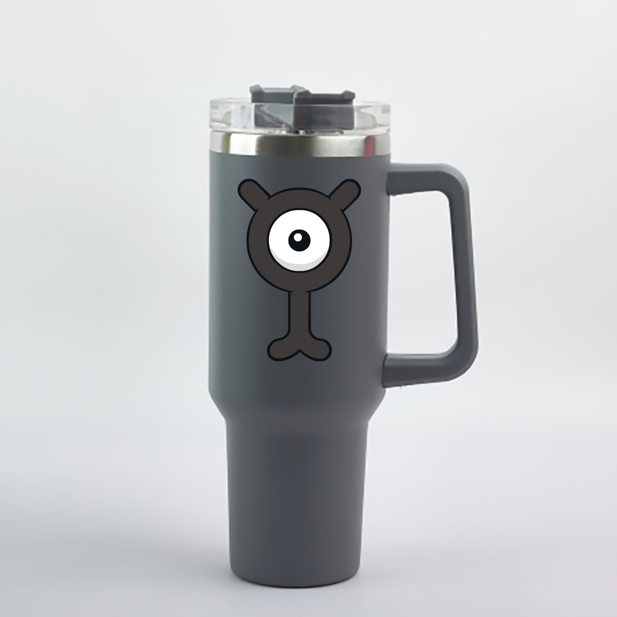 （画像用） ポケットモンスター Pokémon 1200mL車用タンブラー - クリスタルステッカー（プラスチックストロー付き）