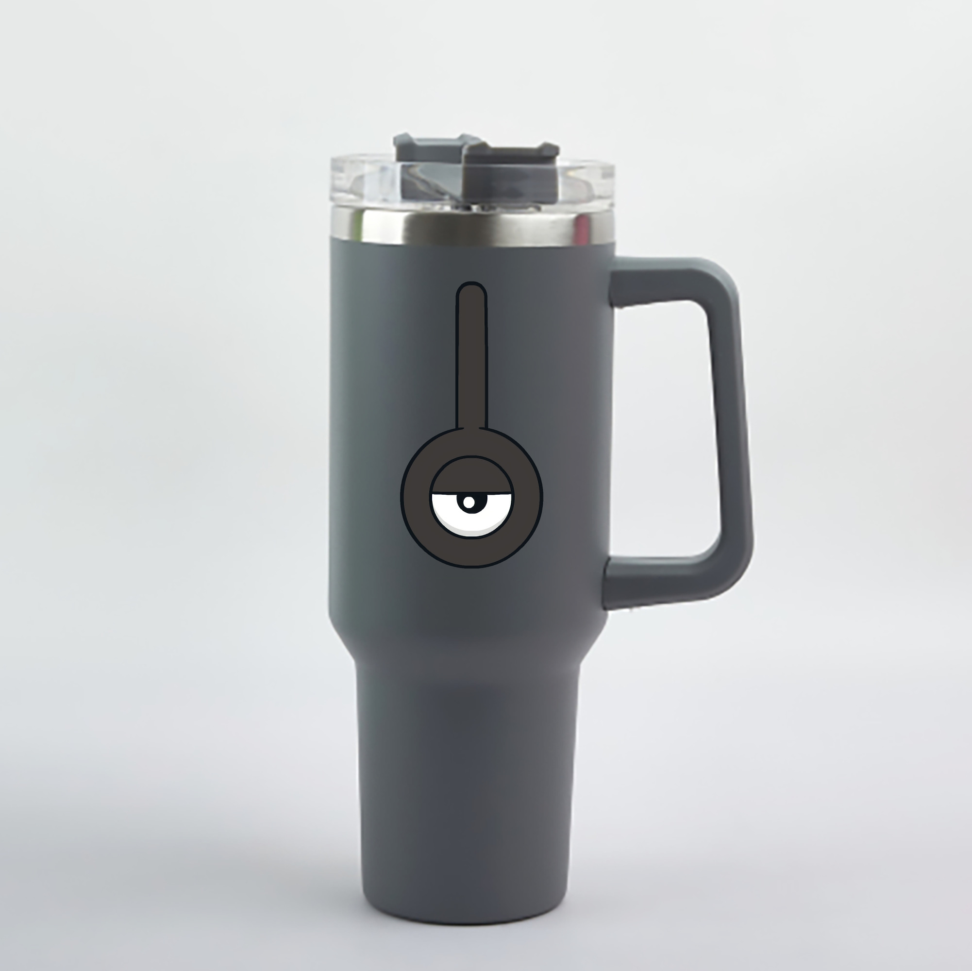 （画像用） ポケットモンスター Pokémon 1200mL車用タンブラー - クリスタルステッカー（プラスチックストロー付き）