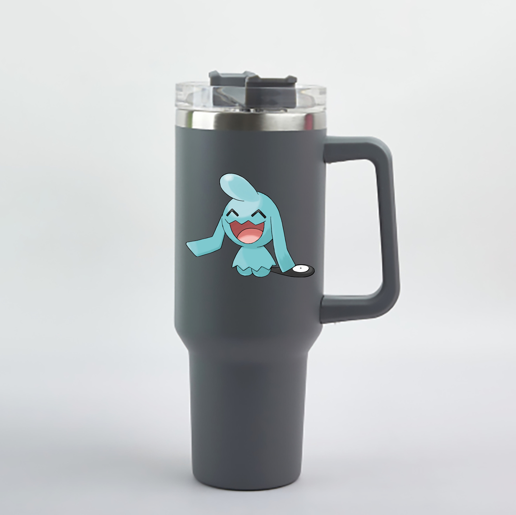 （画像用） ポケットモンスター Pokémon 1200mL車用タンブラー - クリスタルステッカー（プラスチックストロー付き）