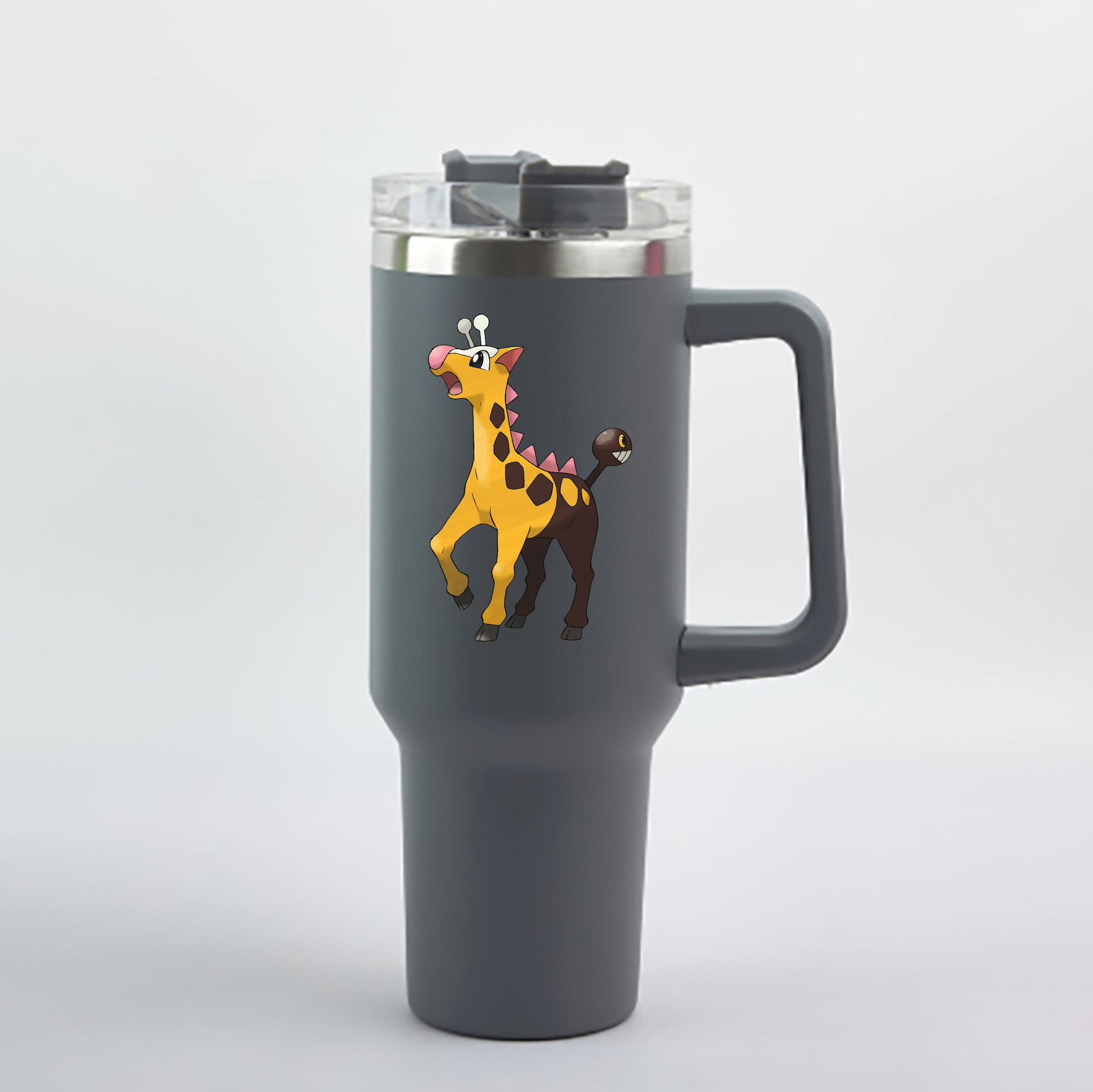 （画像用） ポケットモンスター Pokémon 1200mL車用タンブラー - クリスタルステッカー（プラスチックストロー付き）