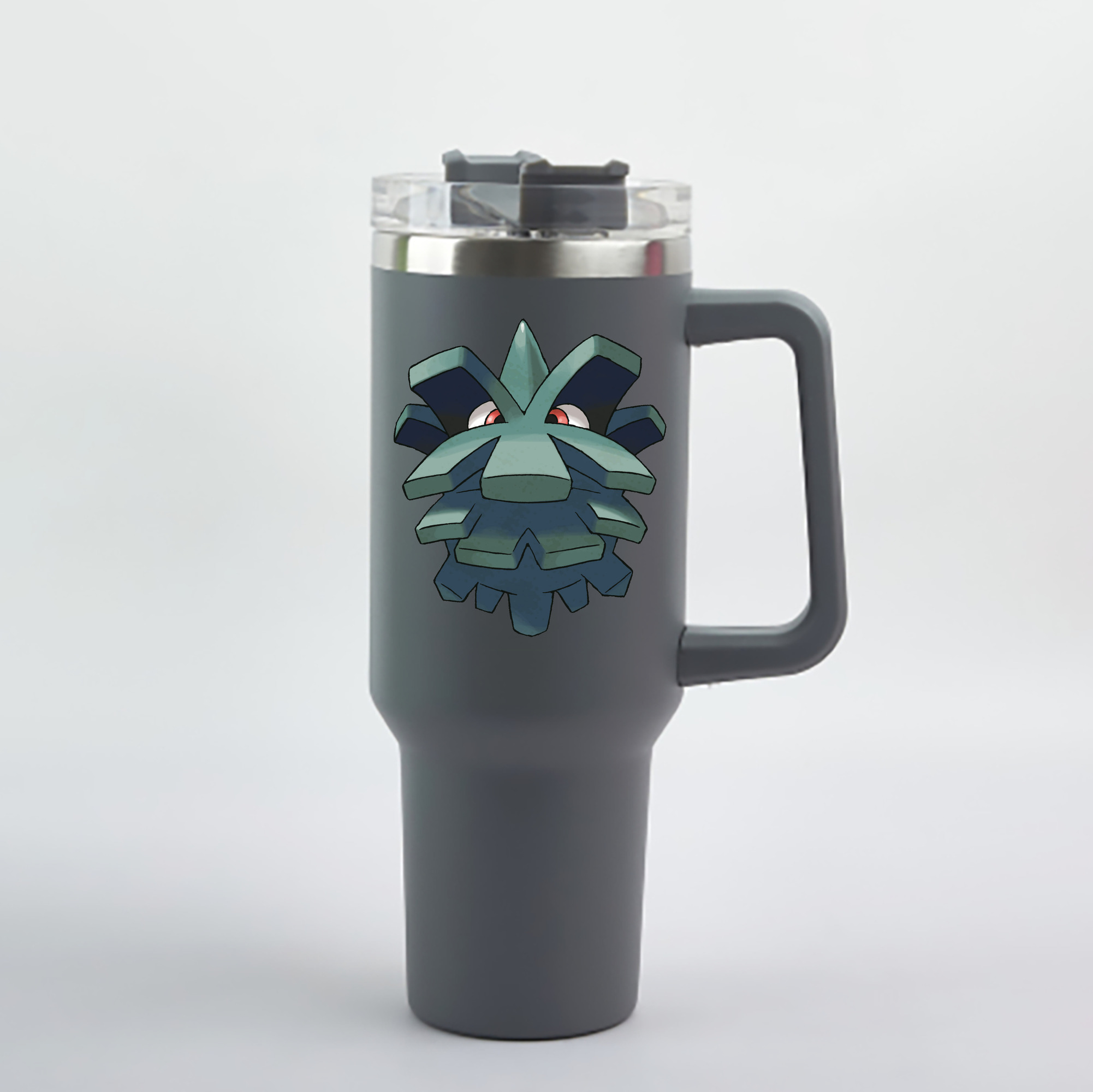 （画像用） ポケットモンスター Pokémon 1200mL車用タンブラー - クリスタルステッカー（プラスチックストロー付き）