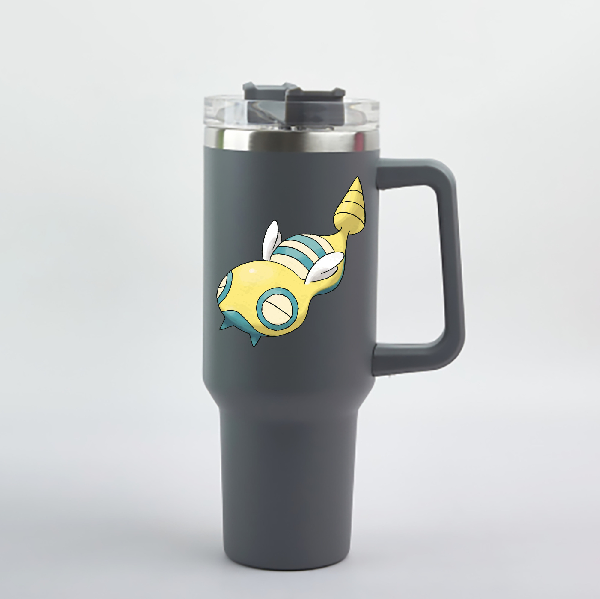 （画像用） ポケットモンスター Pokémon 1200mL車用タンブラー - クリスタルステッカー（プラスチックストロー付き）