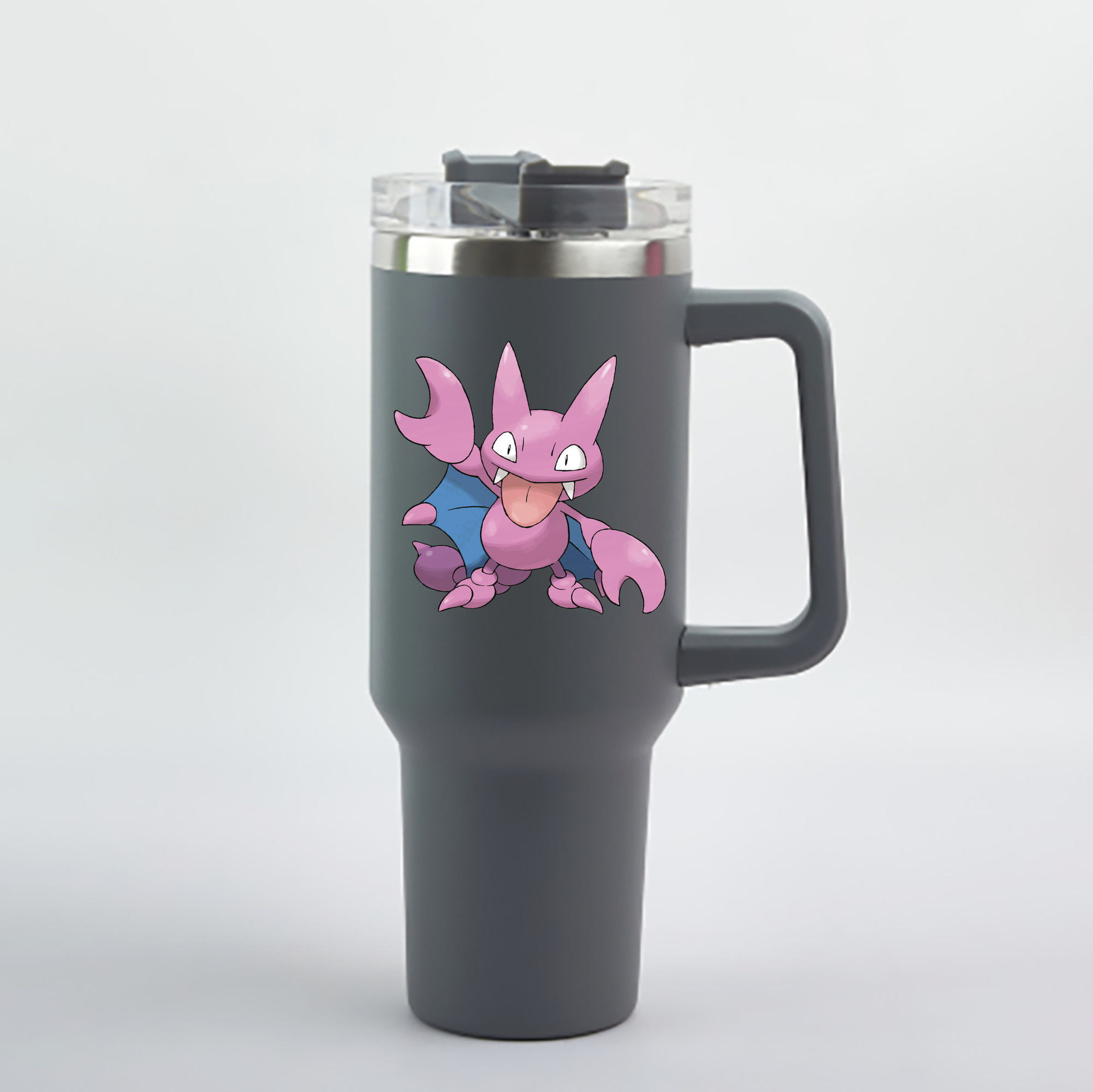 （画像用） ポケットモンスター Pokémon 1200mL車用タンブラー - クリスタルステッカー（プラスチックストロー付き）