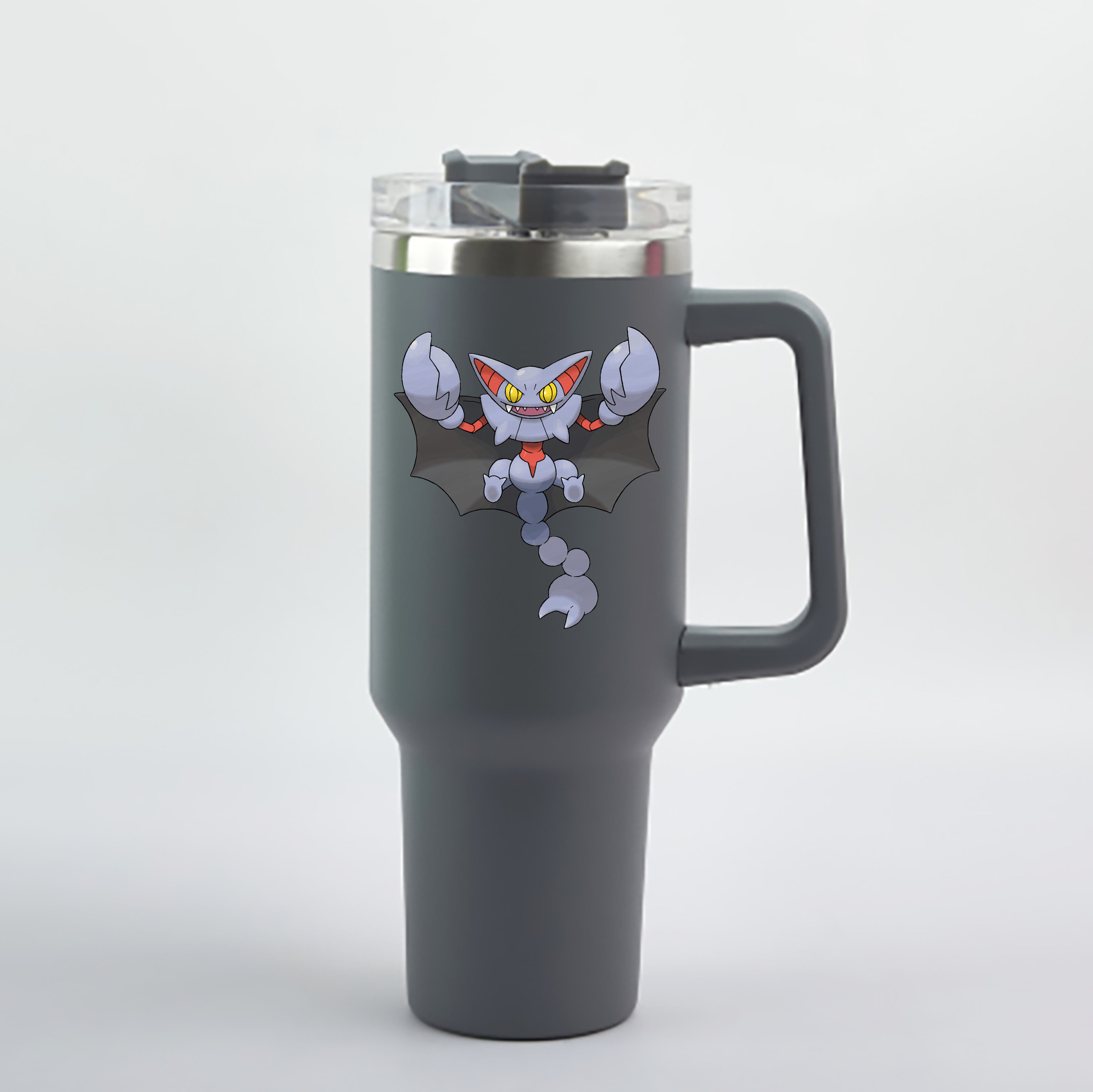 （画像用） ポケットモンスター Pokémon 1200mL車用タンブラー - クリスタルステッカー（プラスチックストロー付き）