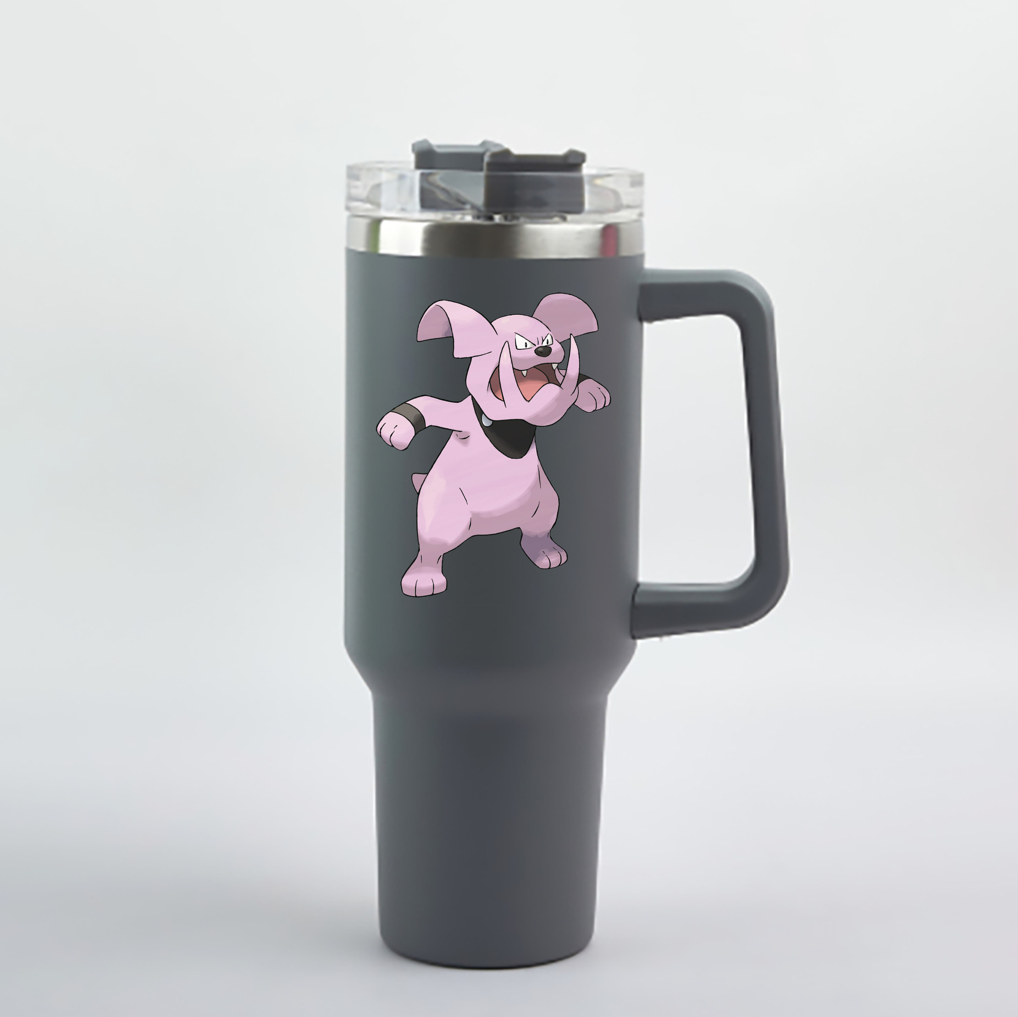 （画像用） ポケットモンスター Pokémon 1200mL車用タンブラー - クリスタルステッカー（プラスチックストロー付き）