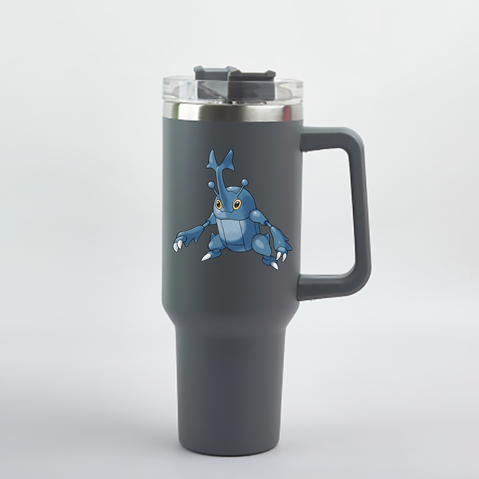 （画像用） ポケットモンスター Pokémon 1200mL車用タンブラー - クリスタルステッカー（プラスチックストロー付き）