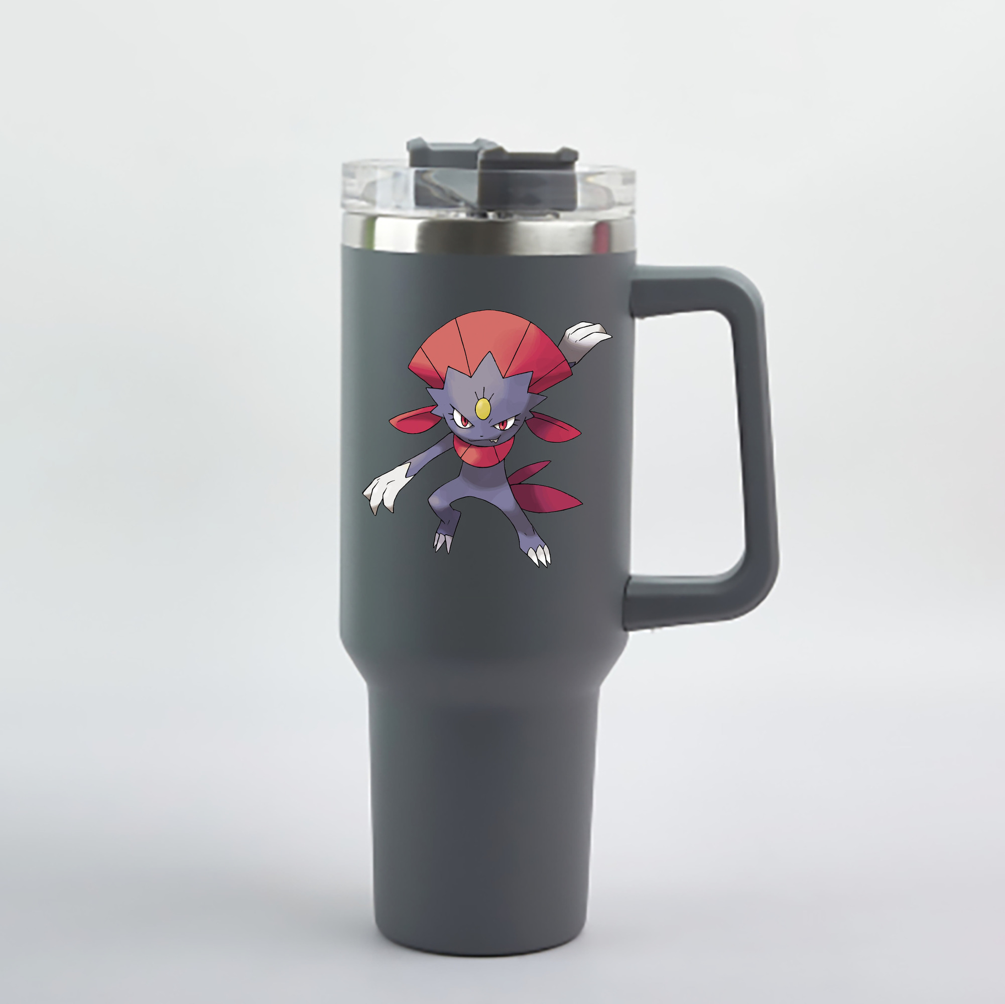 （画像用） ポケットモンスター Pokémon 1200mL車用タンブラー - クリスタルステッカー（プラスチックストロー付き）