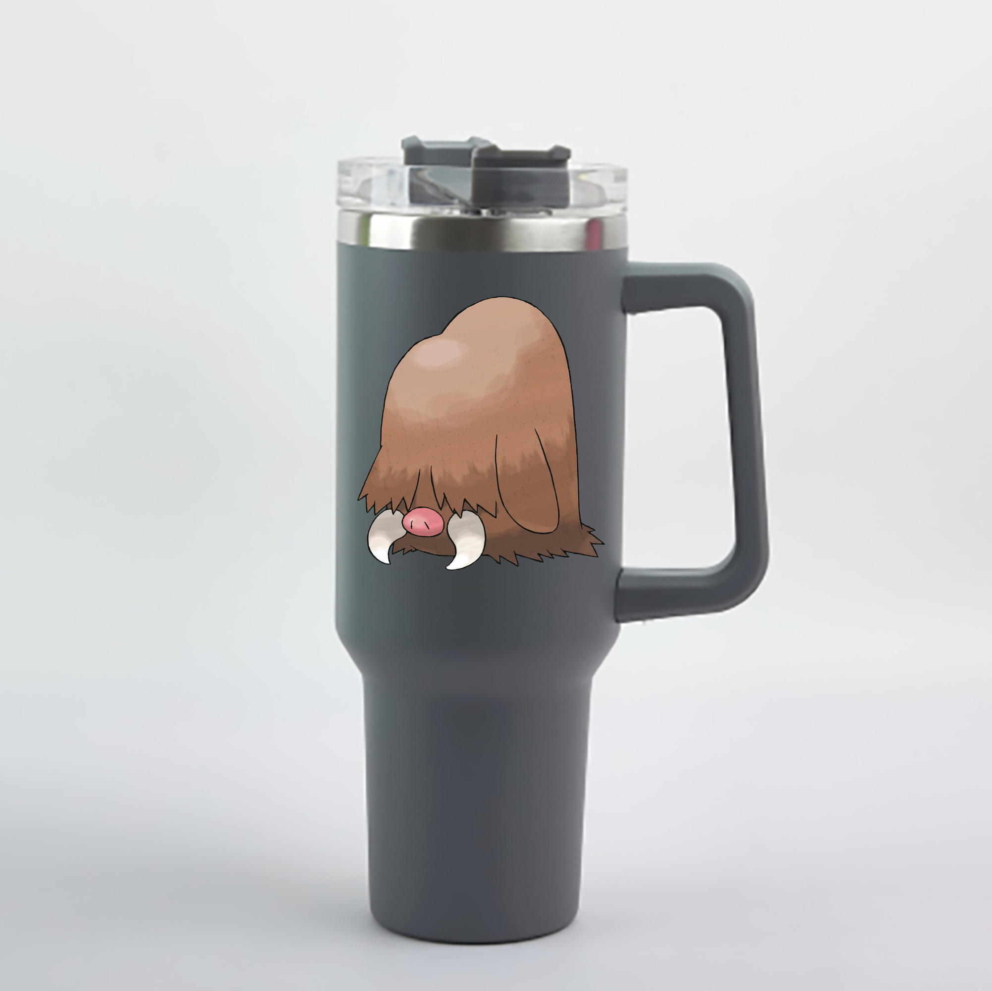 （画像用） ポケットモンスター Pokémon 1200mL車用タンブラー - クリスタルステッカー（プラスチックストロー付き）