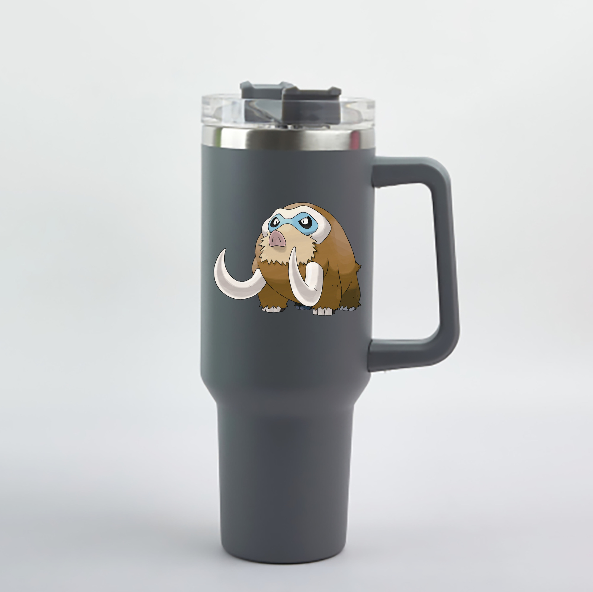 （画像用） ポケットモンスター Pokémon 1200mL車用タンブラー - クリスタルステッカー（プラスチックストロー付き）