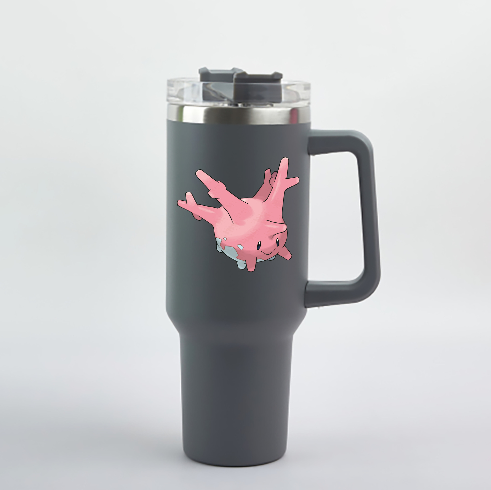（画像用） ポケットモンスター Pokémon 1200mL車用タンブラー - クリスタルステッカー（プラスチックストロー付き）