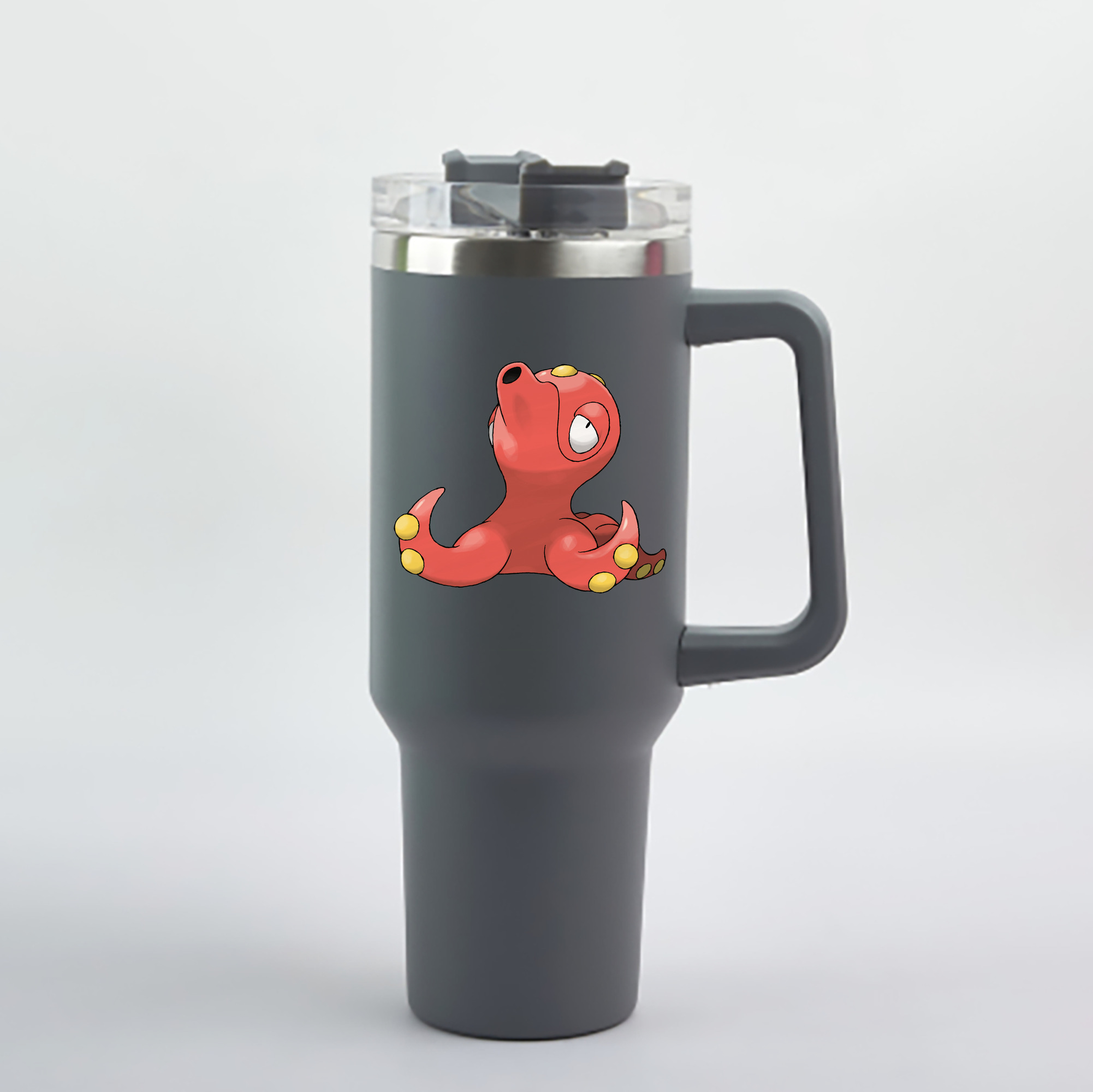 （画像用） ポケットモンスター Pokémon 1200mL車用タンブラー - クリスタルステッカー（プラスチックストロー付き）