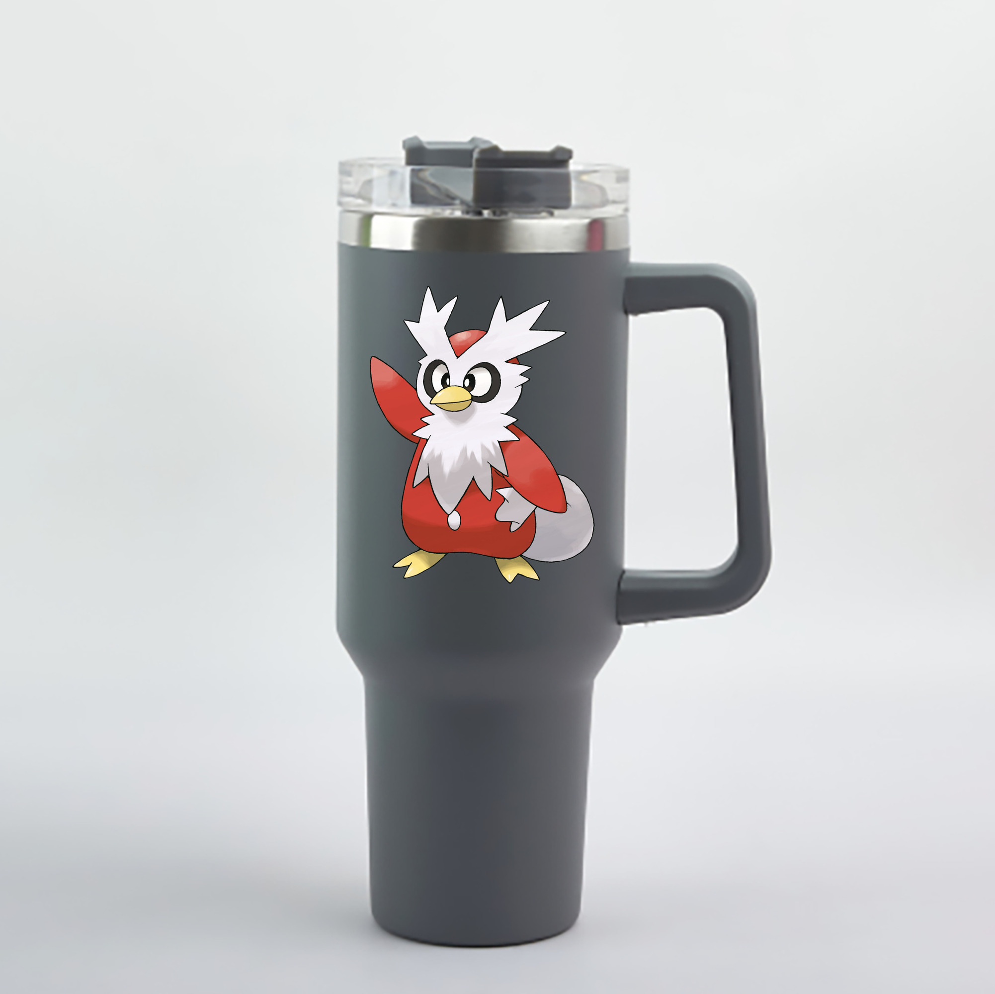 （画像用） ポケットモンスター Pokémon 1200mL車用タンブラー - クリスタルステッカー（プラスチックストロー付き）