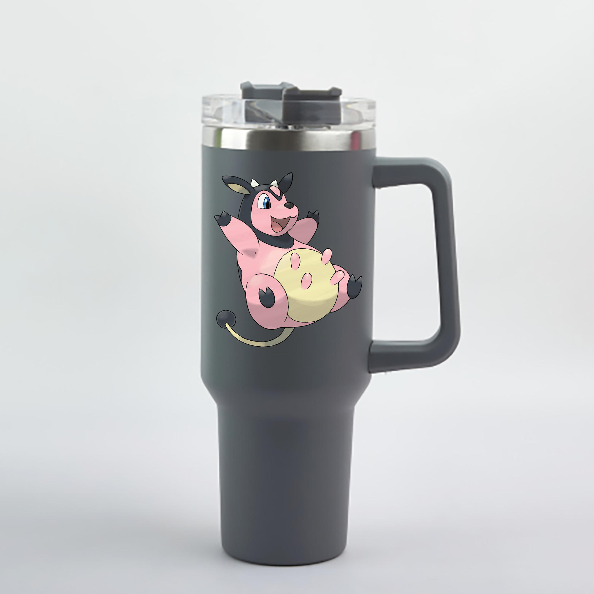 （画像用） ポケットモンスター Pokémon 1200mL車用タンブラー - クリスタルステッカー（プラスチックストロー付き）