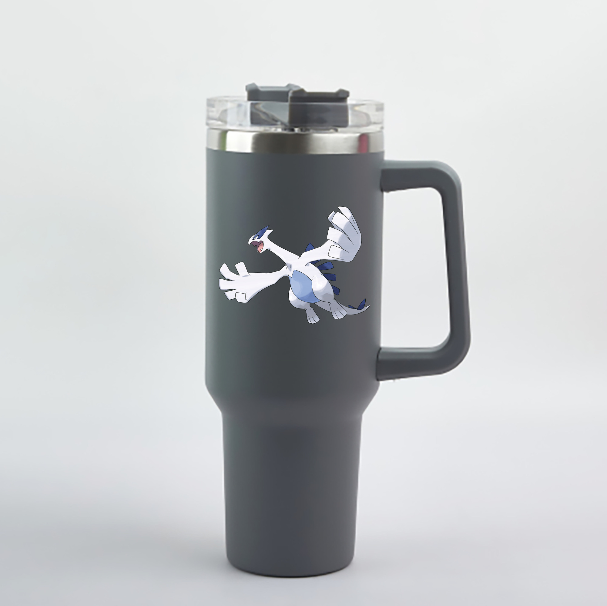 （画像用） ポケットモンスター Pokémon 1200mL車用タンブラー - クリスタルステッカー（プラスチックストロー付き）
