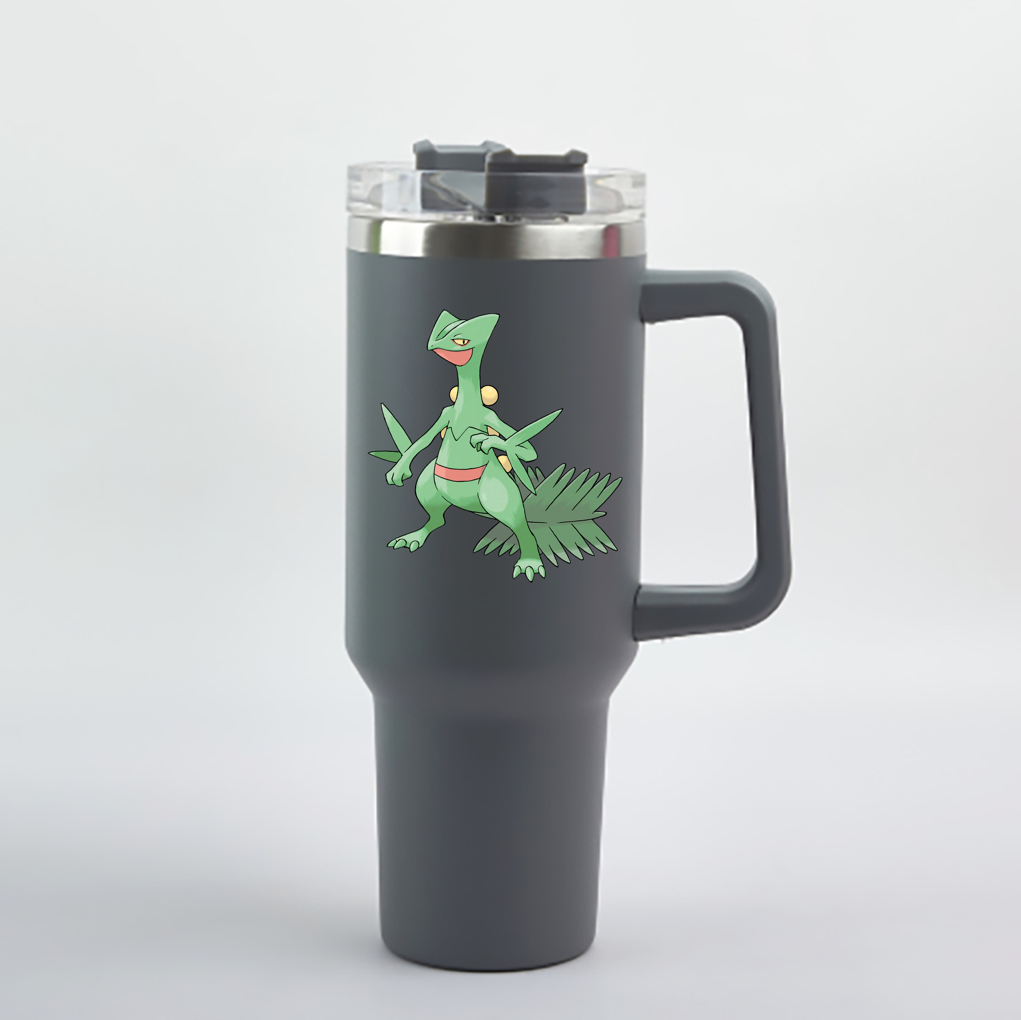 （画像用） ポケットモンスター Pokémon 1200mL車用タンブラー - クリスタルステッカー（プラスチックストロー付き）