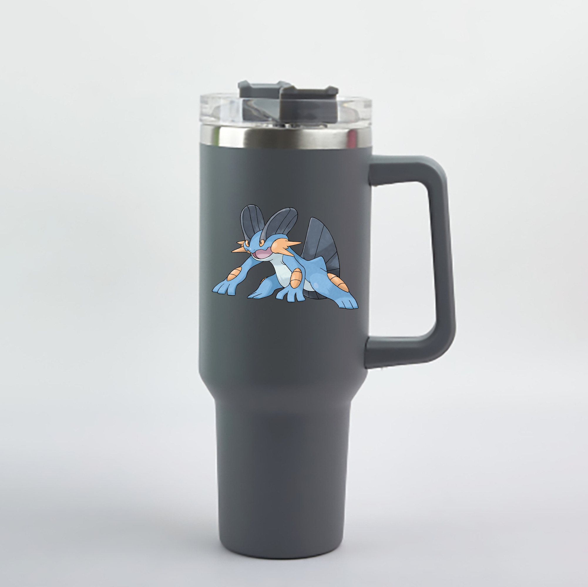 （画像用） ポケットモンスター Pokémon 1200mL車用タンブラー - クリスタルステッカー（プラスチックストロー付き）