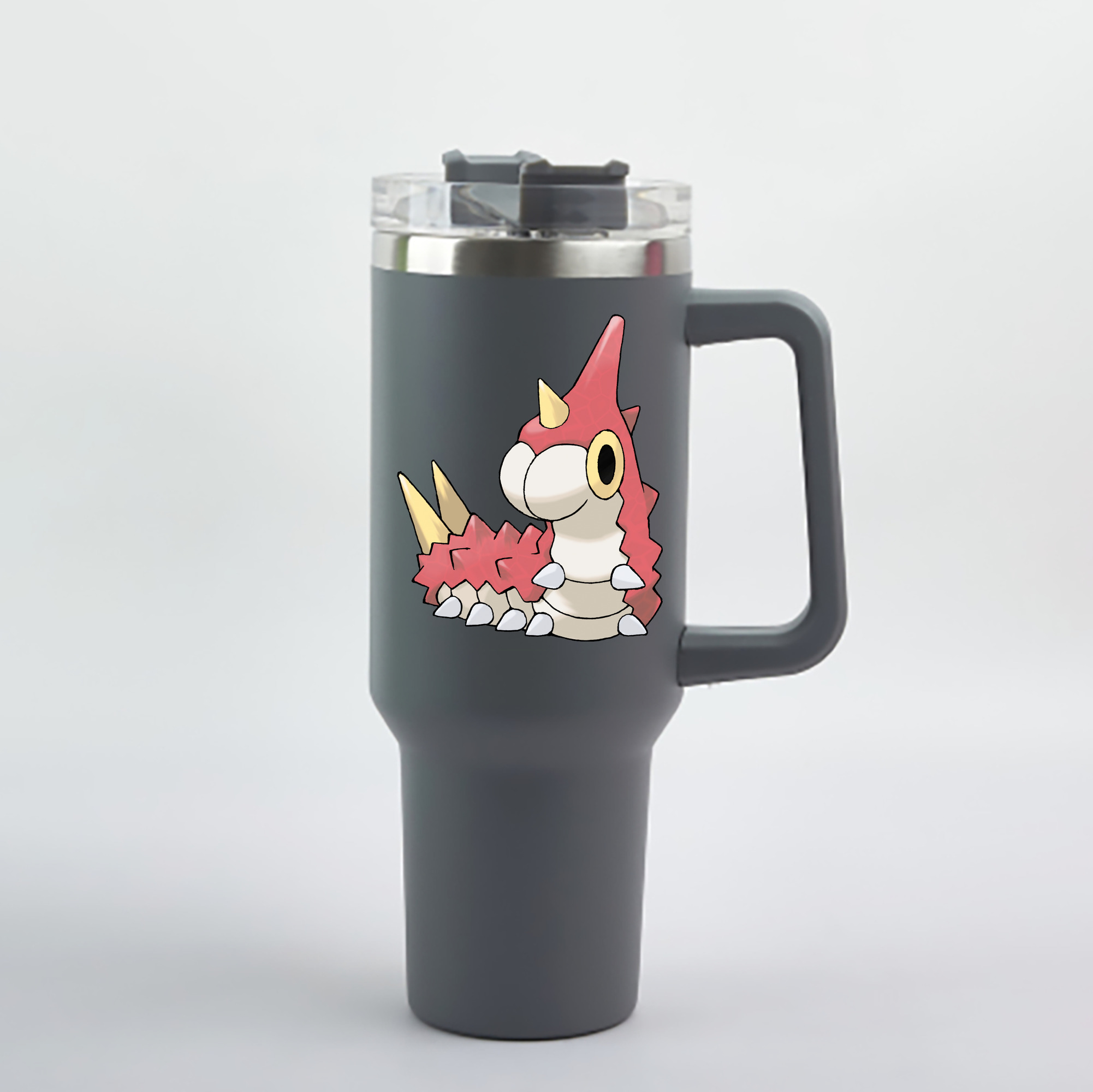 （画像用） ポケットモンスター Pokémon 1200mL車用タンブラー - クリスタルステッカー（プラスチックストロー付き）