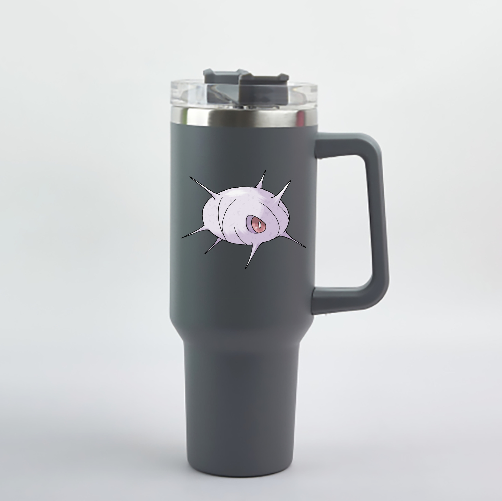 （画像用） ポケットモンスター Pokémon 1200mL車用タンブラー - クリスタルステッカー（プラスチックストロー付き）