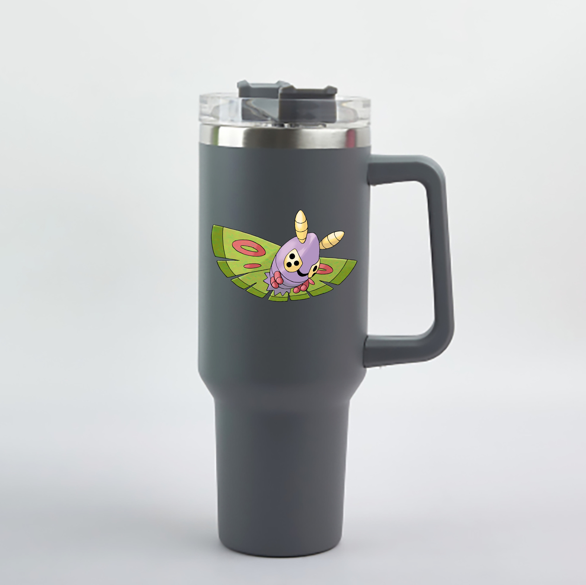 （画像用） ポケットモンスター Pokémon 1200mL車用タンブラー - クリスタルステッカー（プラスチックストロー付き）