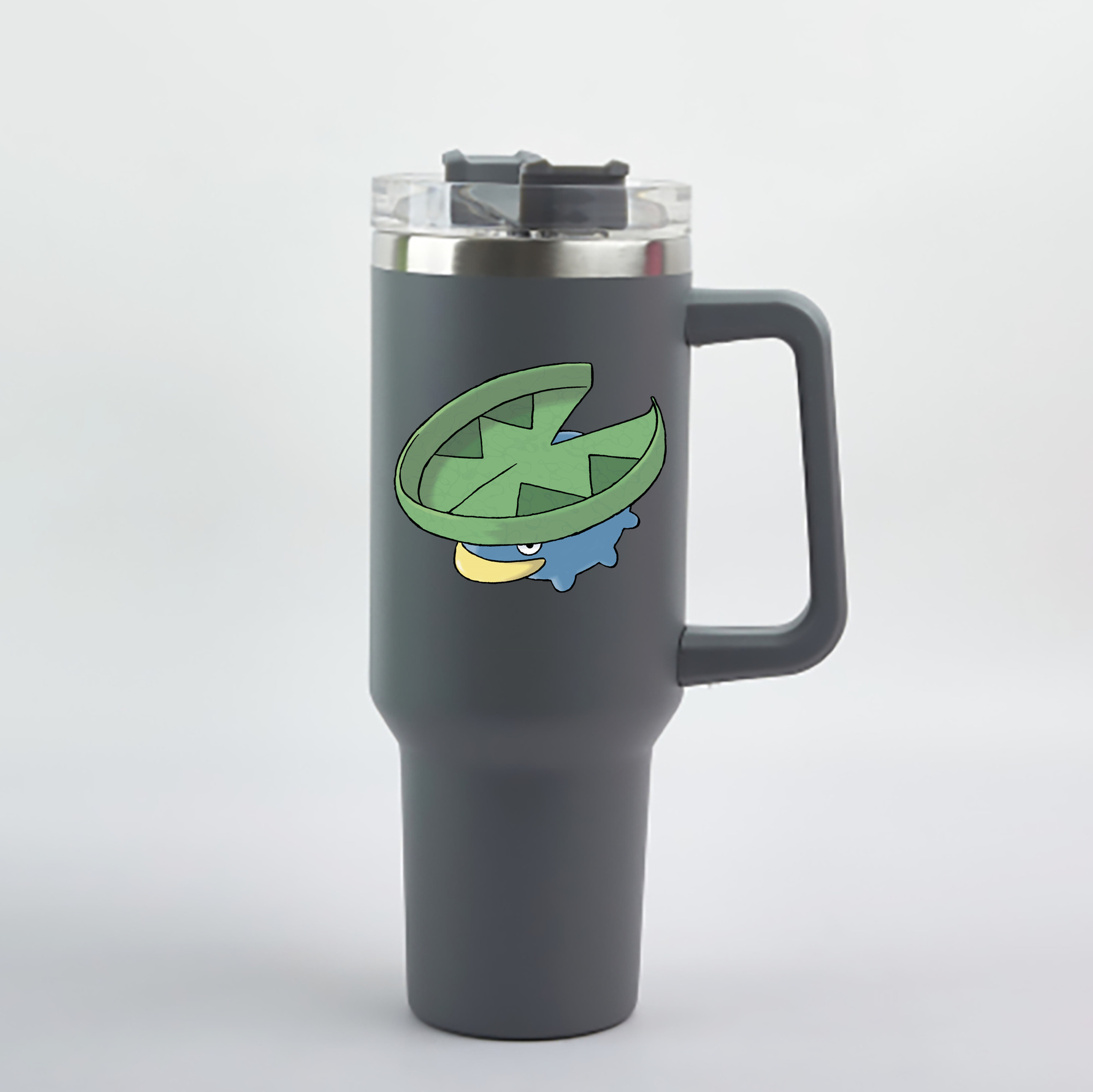 （画像用） ポケットモンスター Pokémon 1200mL車用タンブラー - クリスタルステッカー（プラスチックストロー付き）