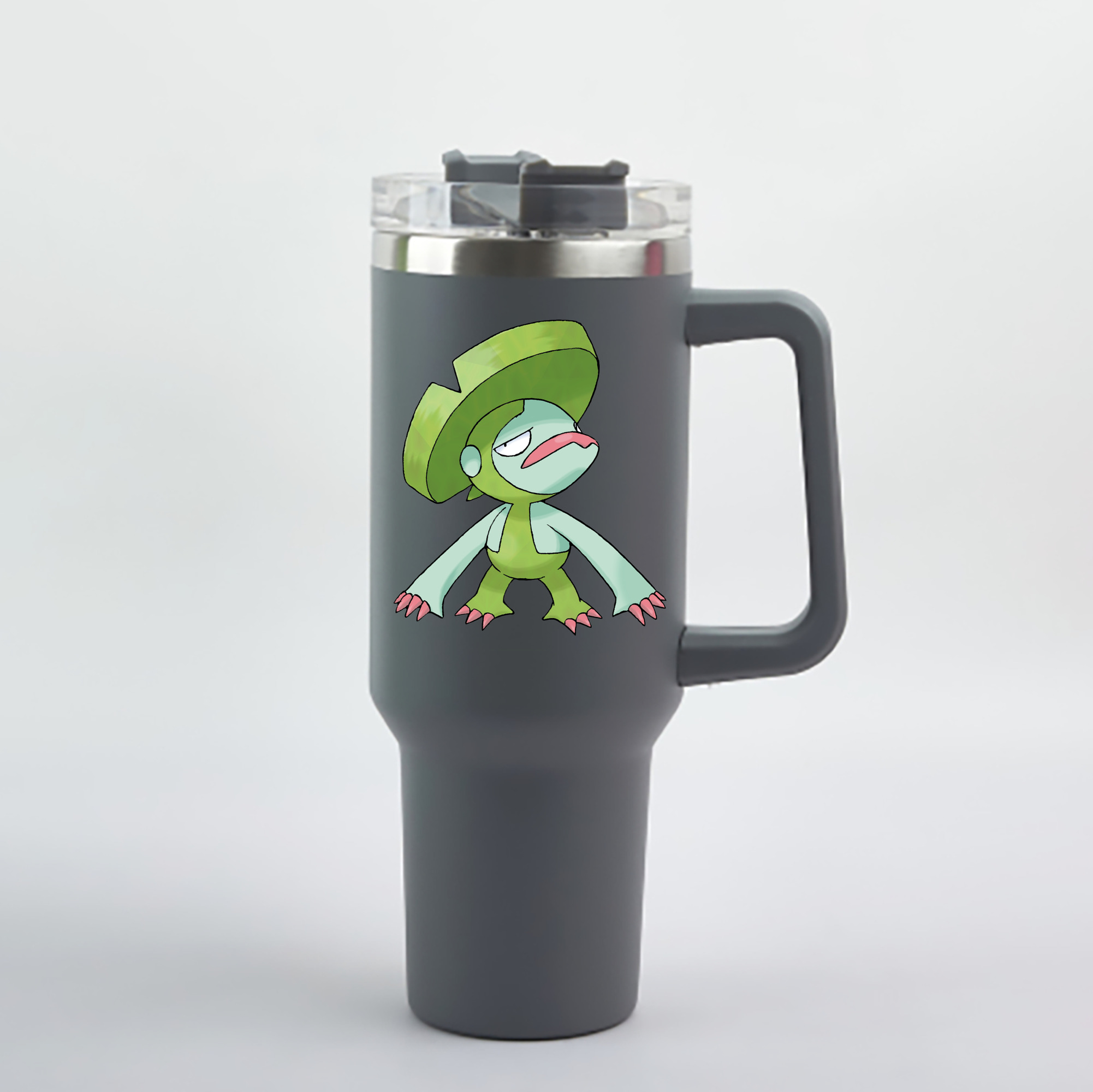 （画像用） ポケットモンスター Pokémon 1200mL車用タンブラー - クリスタルステッカー（プラスチックストロー付き）