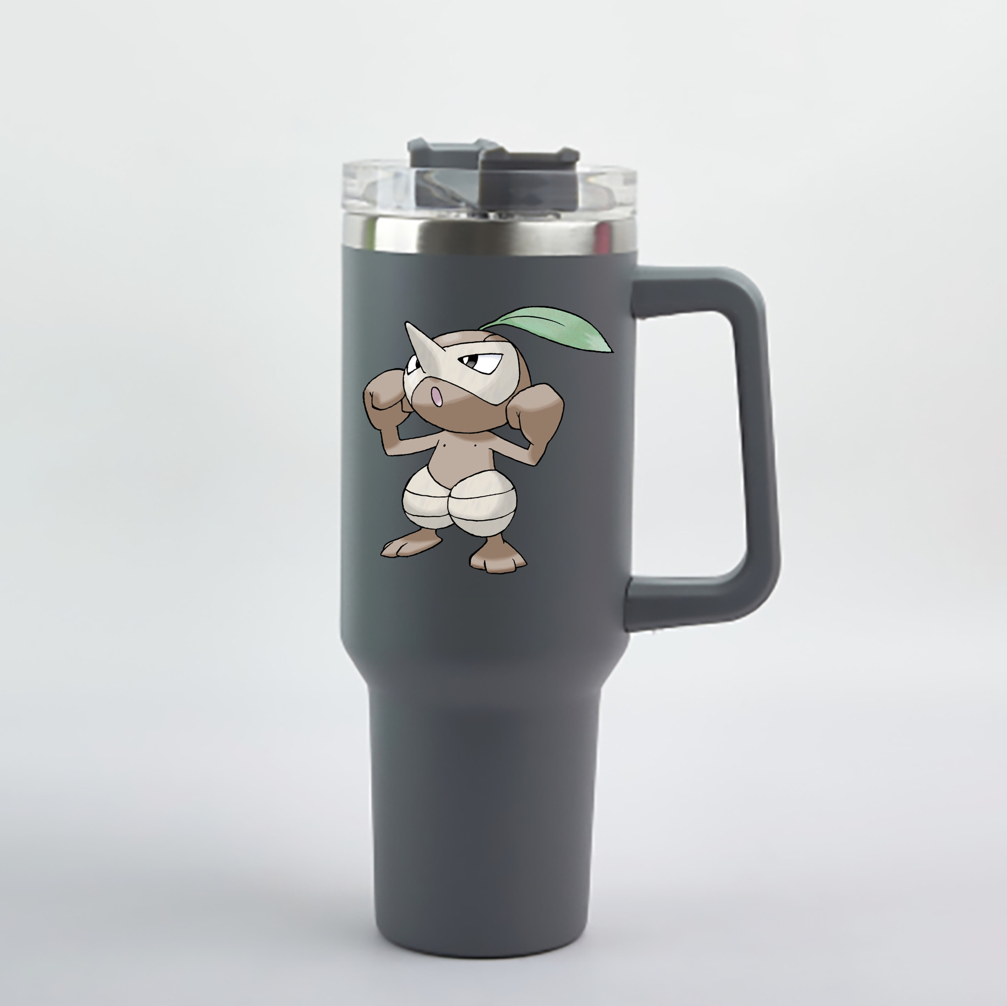 （画像用） ポケットモンスター Pokémon 1200mL車用タンブラー - クリスタルステッカー（プラスチックストロー付き）