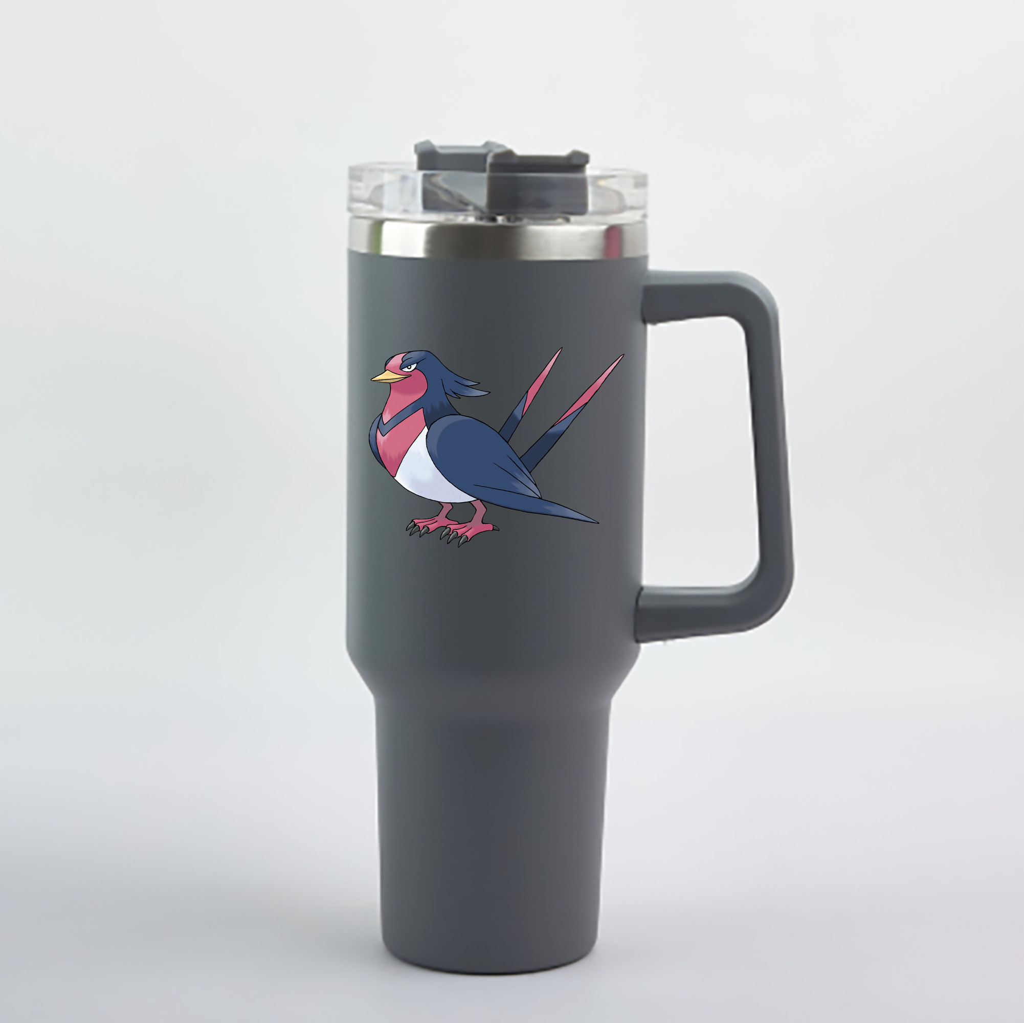 （画像用） ポケットモンスター Pokémon 1200mL車用タンブラー - クリスタルステッカー（プラスチックストロー付き）